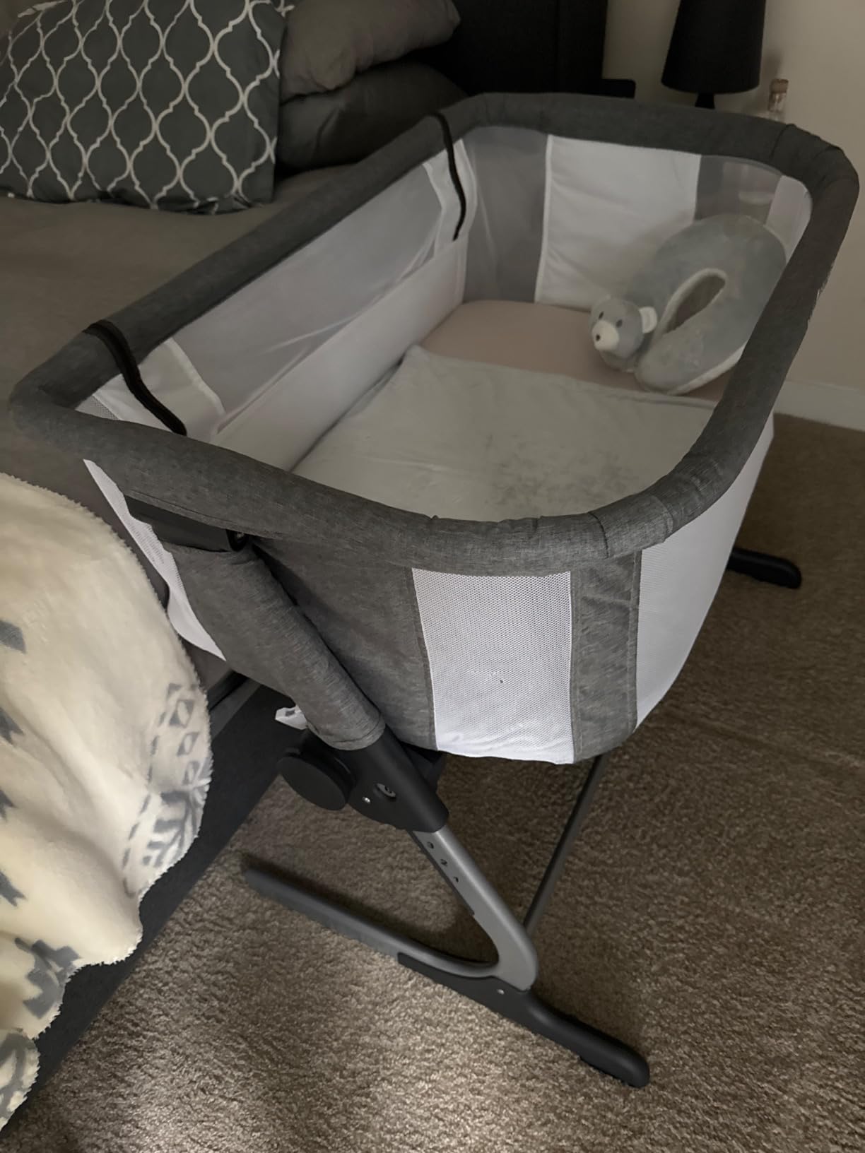 Baby Delight Beside Me Dreamer Bassinet | Bedside Sleeper & Baby Bassinet | 6-Position Height Adjustment | Organic Oat customer photo 2