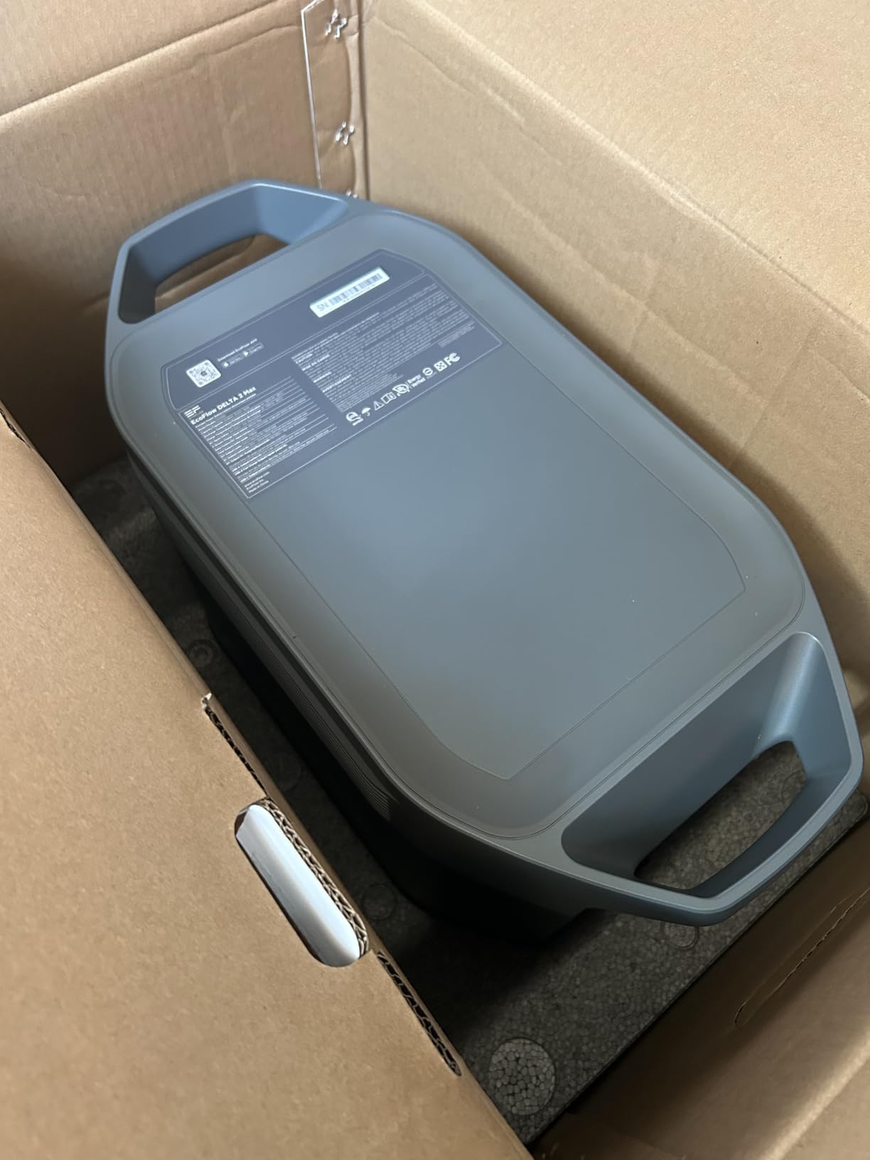 EF ECOFLOW Portable Power Station DELTA 2 Max, 2400W LFP Solar Generator, Full Charge in 1 Hr, 2048Wh Solar Powered Generator for Home Backup (Solar Panel Optional) customer photo 1