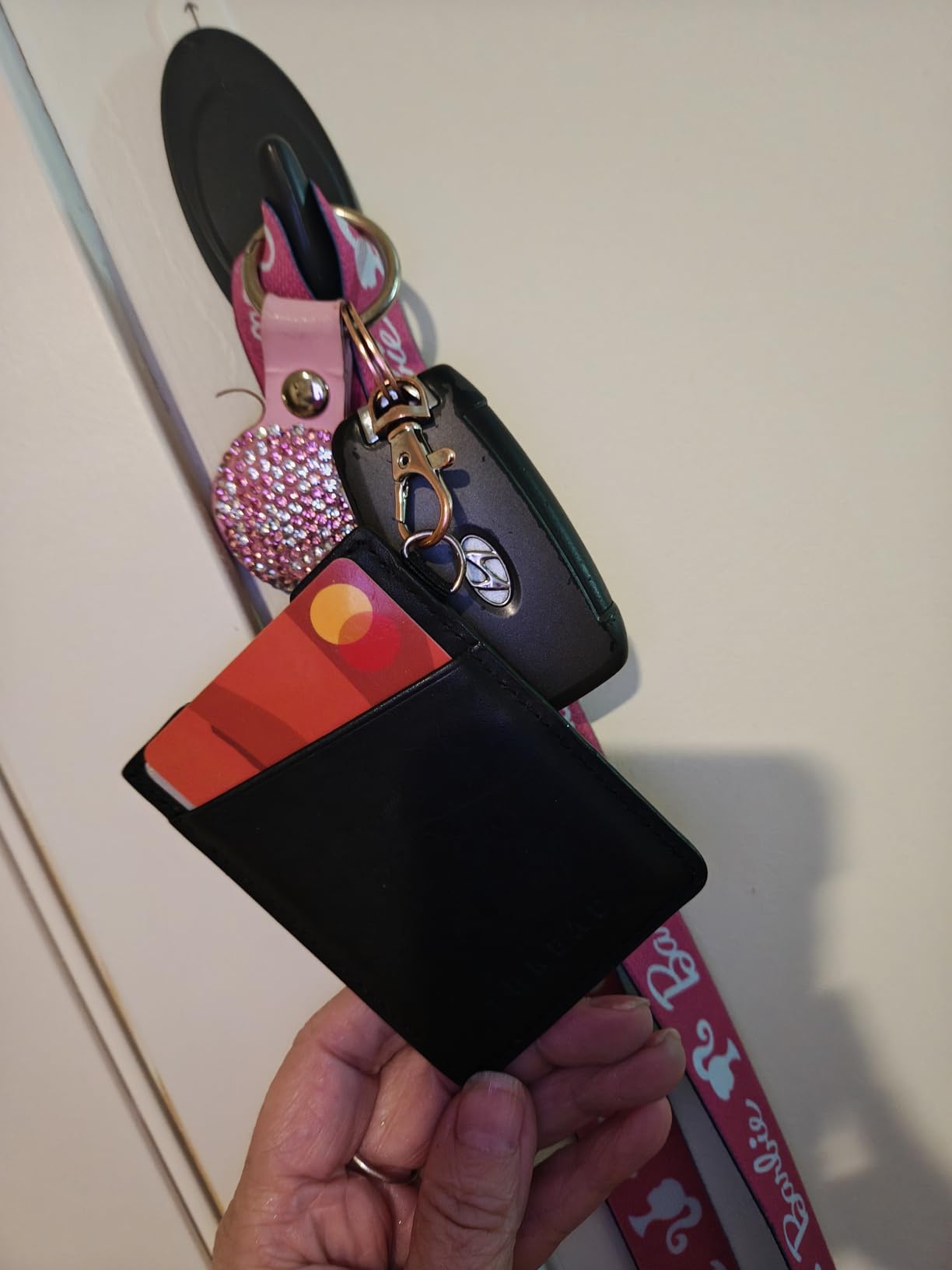 Ultra Slim Minimalist Leather Card Holder Wallet (Blossom) customer photo 2