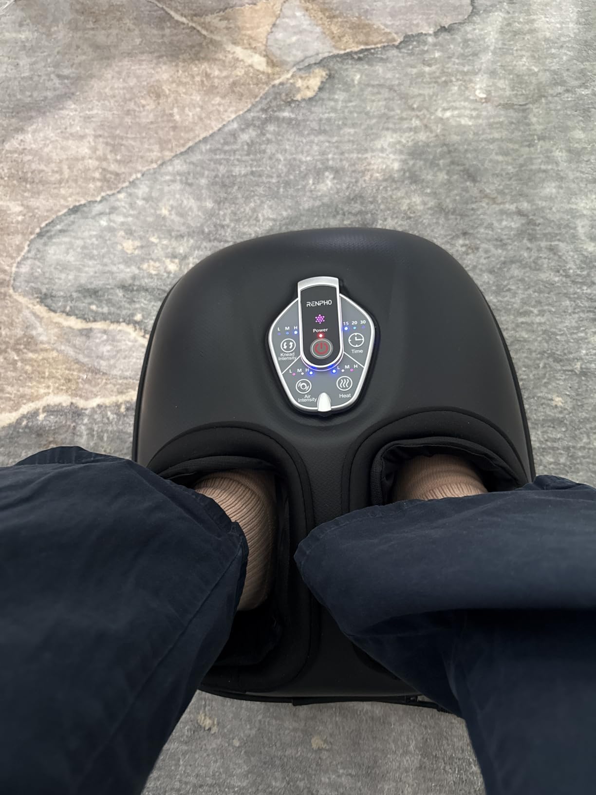 RENPHO Foot Massager Machine with Heat [2026 Upgraded], FSA Eligible HSA Shiatsu Foot Massager for Plantar Fasciitis, Cordless Control, Gifts for Women, Black customer photo 1