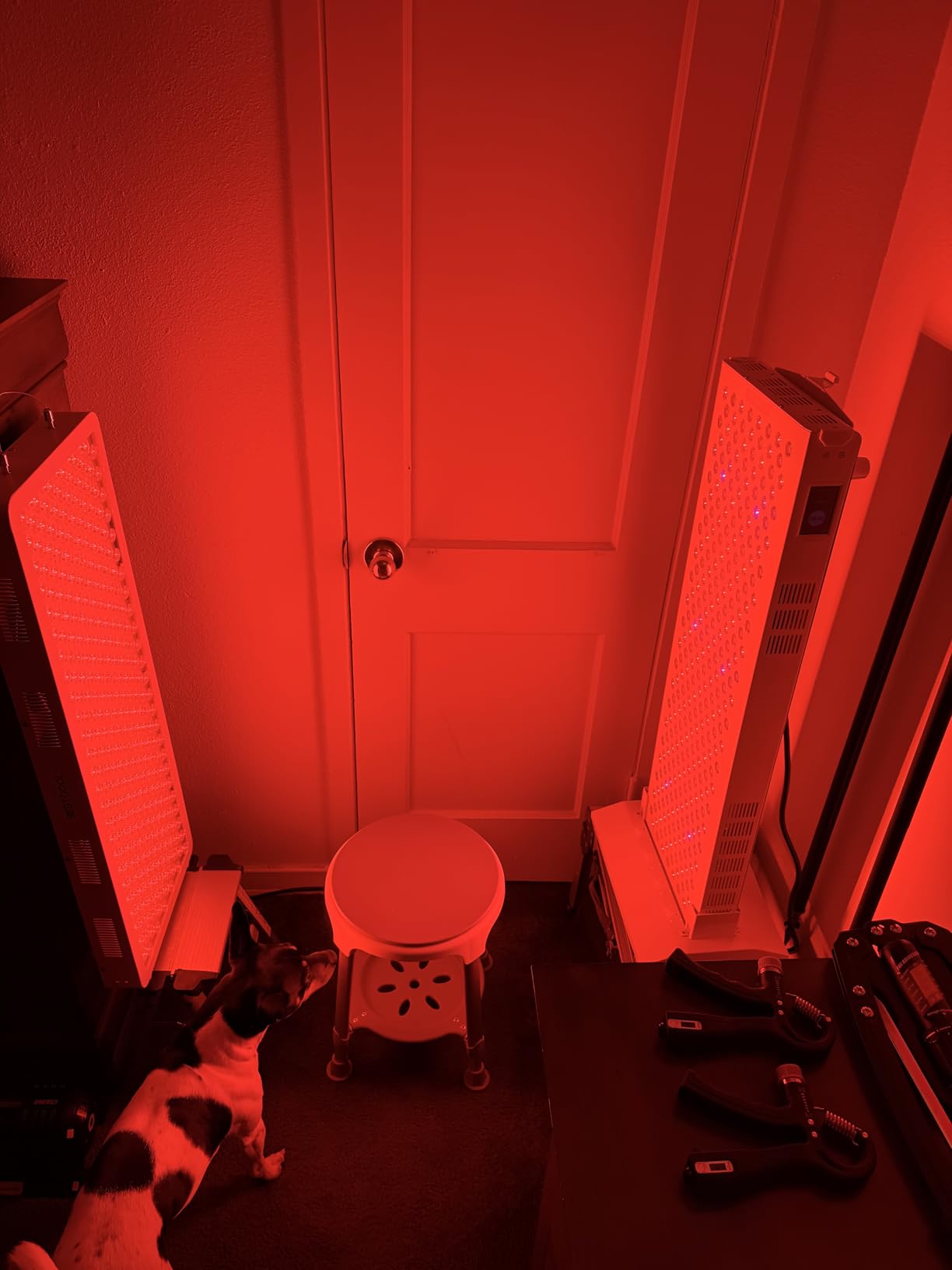 BestQool Red Light Therapy Panel, 4 Wavelengths Full Body Infrared Light Therapy, 300 Elite Grade Dual Chip LEDs, FSA-HSA Red Light Device at Home, Ideal for Body, Face. 500W. Modular Design. customer photo 2