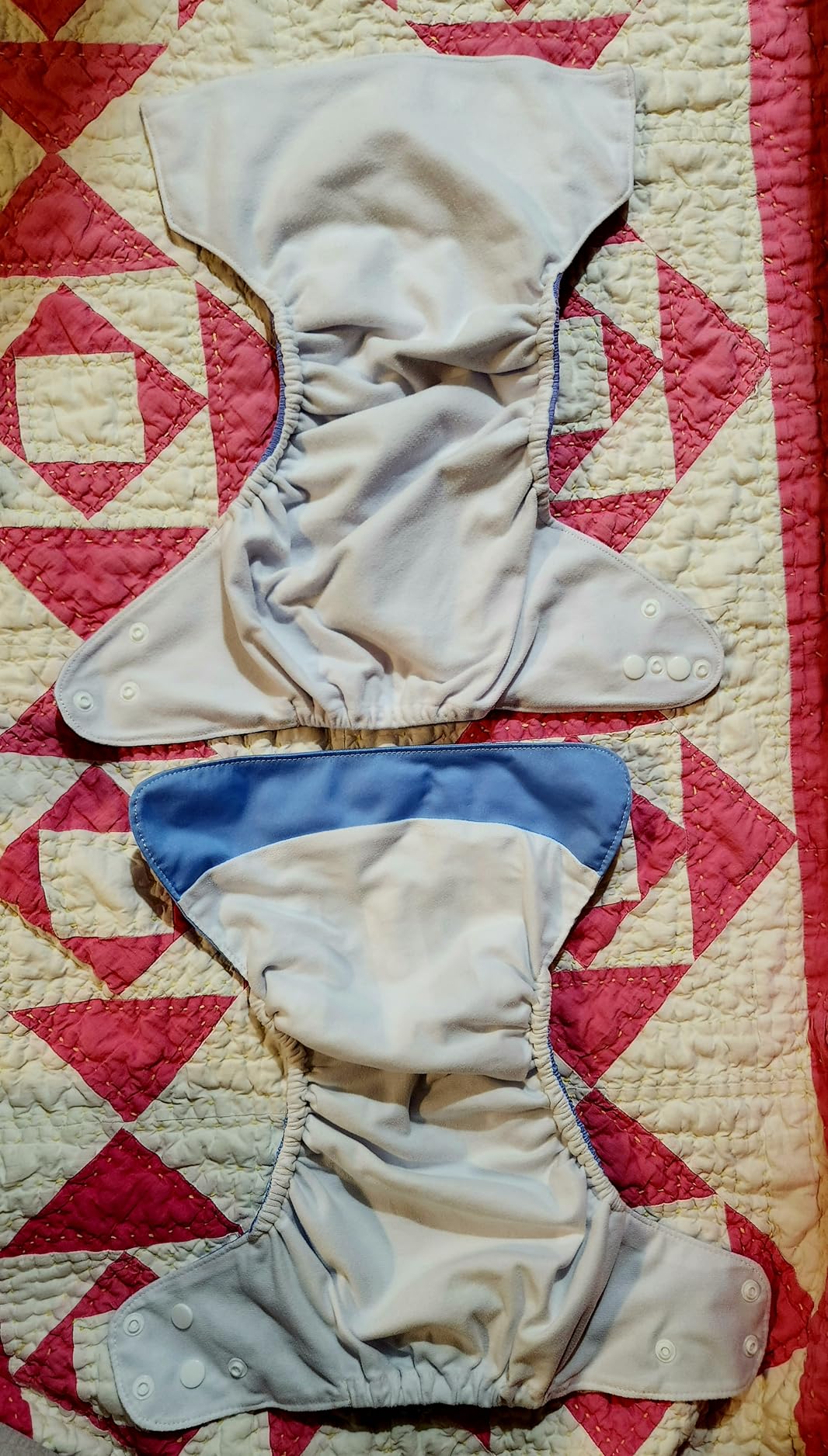 HappyFlute 9 Sets Newborn Baby Cloth Pocket Diapers Adjustable Reusable for Baby Boys and Girls(6-33 pounds,0-3 Years),One Wet Bag+4Diapers and 4Inserts (AD10) customer photo 2