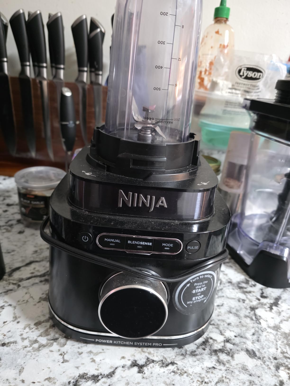 Ninja Kitchen System | Food Processor & Blender with BlendSense Technology | 8-Cup Bowl & 24-oz. To-Go Cup | For Smoothies, Cookie Dough, Salsa & More | 1800-Peak-Watt | Black | TB401 customer photo 1