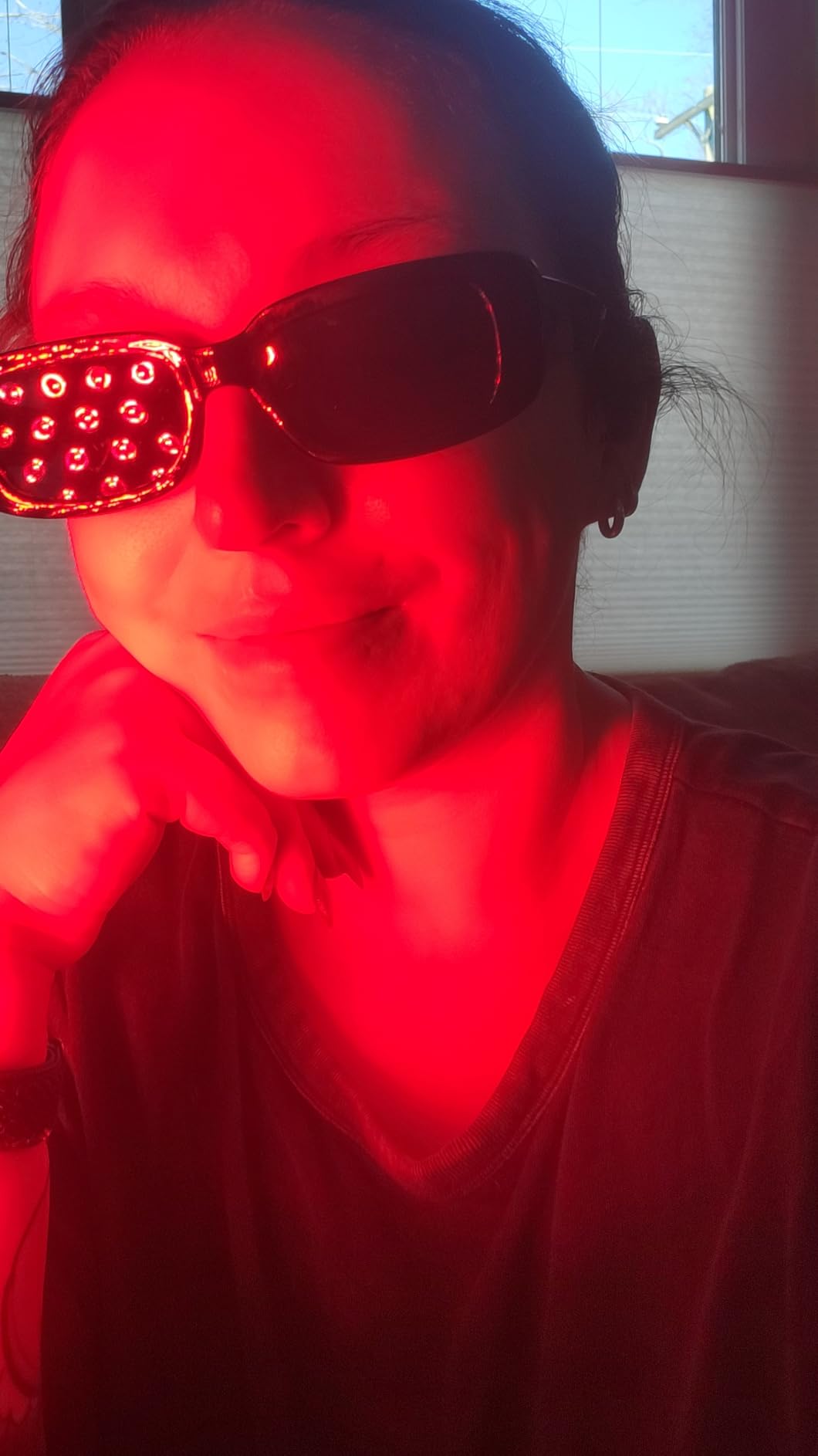 Hooga Red Light Therapy Panel Device - 630nm 660nm 810nm 850nm Red & Near Infrared Light Therapy, LED Light Therapy Lamp, 150 Quad Chip LEDs, Adjustable Brightness, Pulse Mode - ULTRA750 customer photo 2