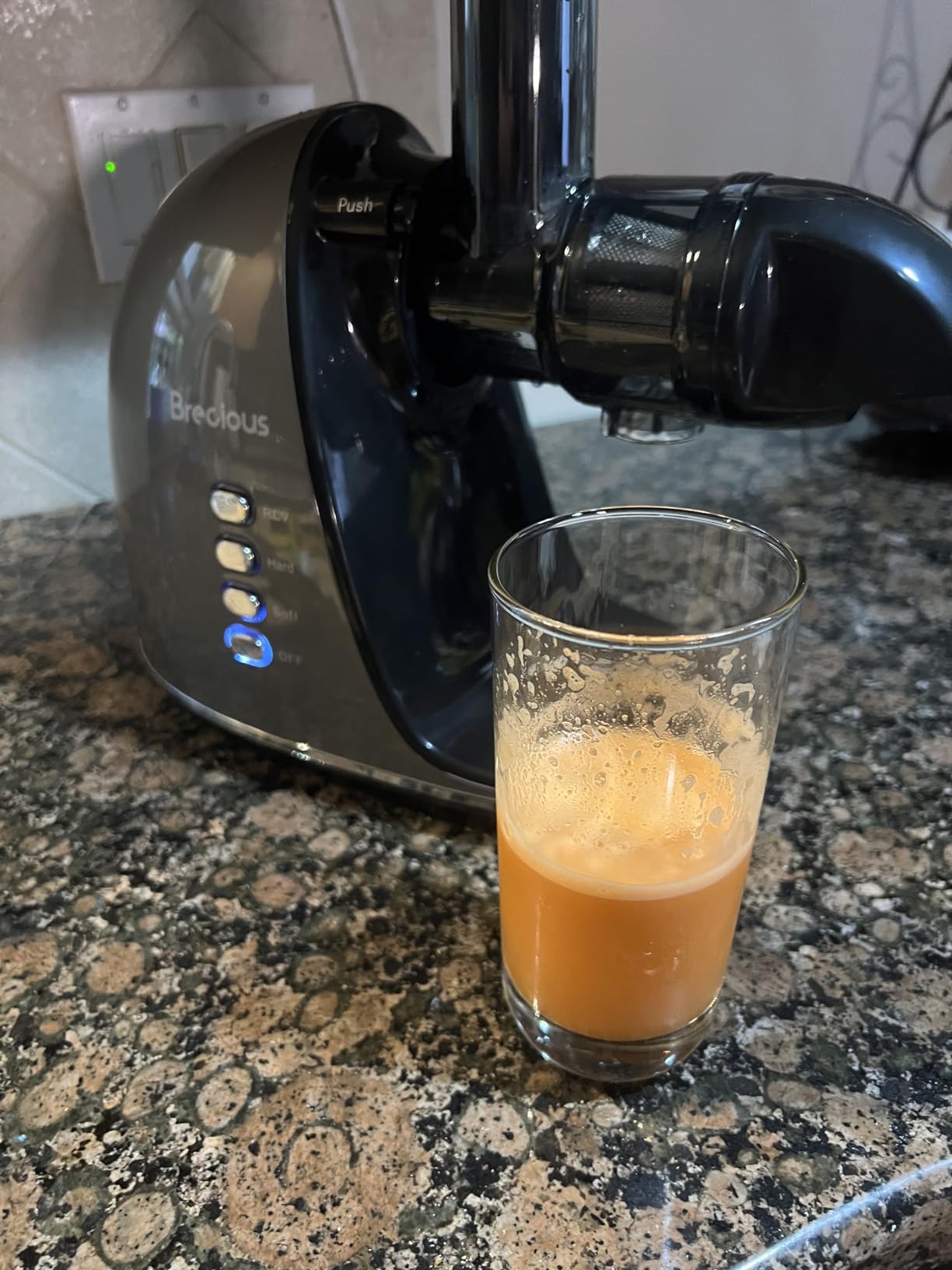 Brecious Cold Press Juicer, Slow Masticating Juicers with 2 Speed Modes & Quiet Motor, BPA-Free, Easy to Clean (Silver) customer photo 2