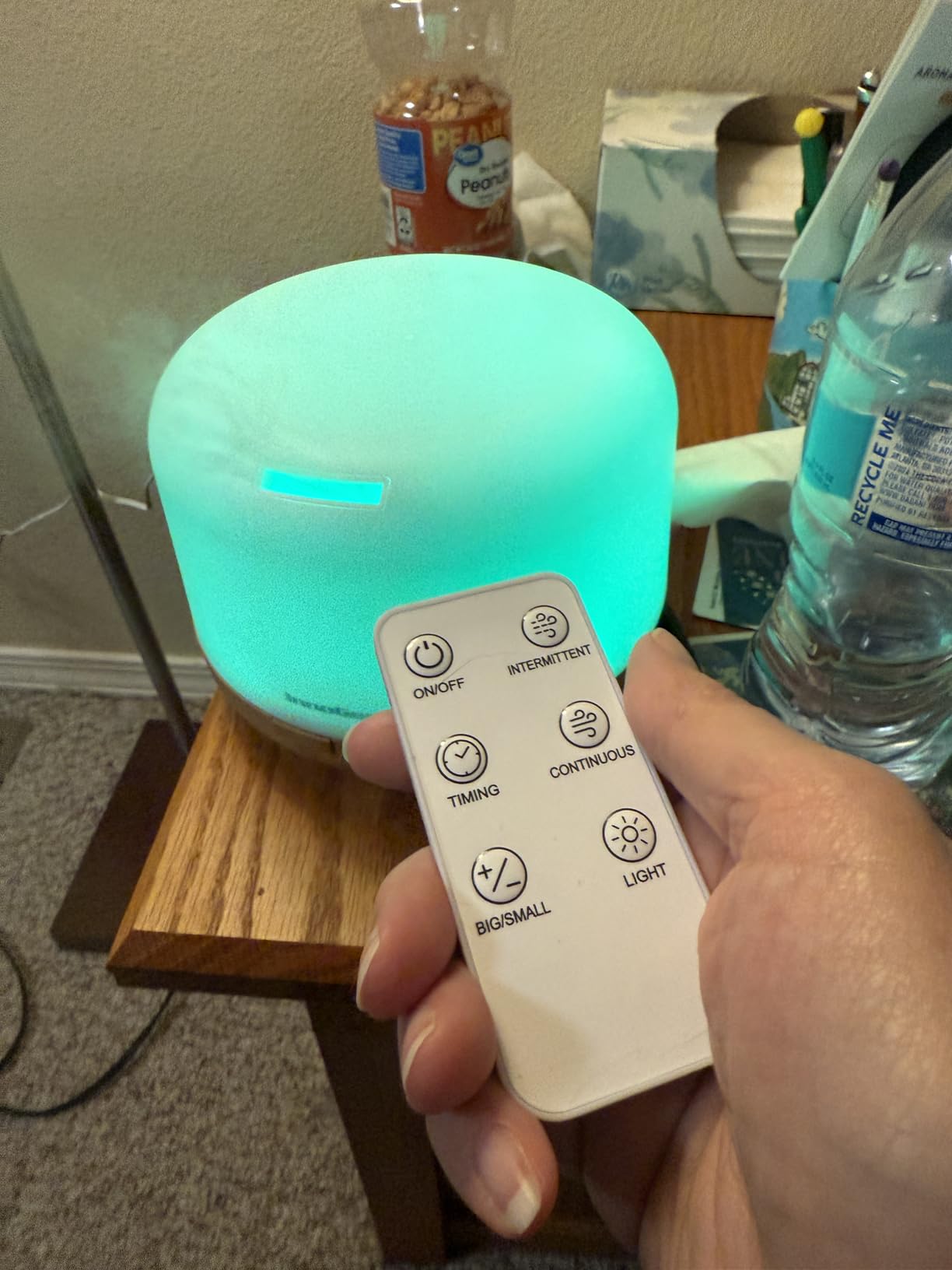 InnoGear 500ml Essential Oil Diffuser with Remote Control, Premium Ultrasonic Aromatherapy Diffusers Mother's Gift Scent Humidifier Vaporizer Auto-Off Timer for Large Room Home, Yellow customer photo 2