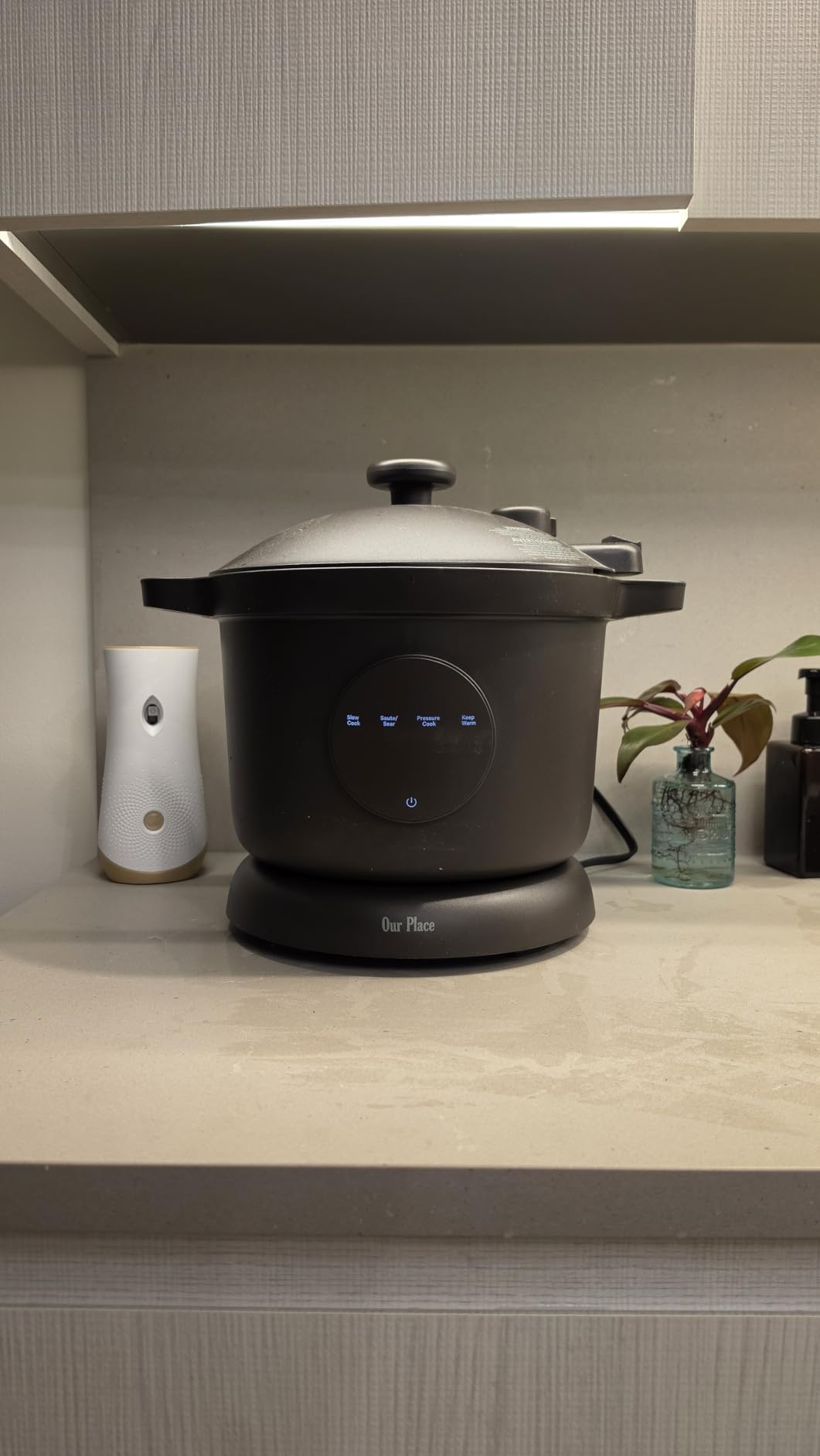 Our Place Dream Cooker, 6 Qt Ceramic Nonstick Multicooker and Pressure Cooker with Touchscreen Controls and Auto Steam Release, 4 Modes: Pressure Cook, Saute/Sear, Slow Cook and Warm customer photo 2