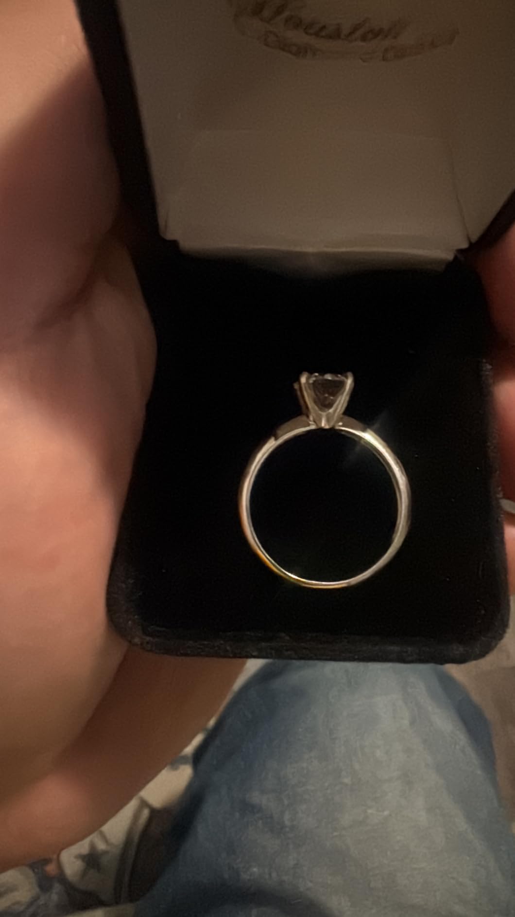 1 to 10 Carat 14K White Gold IGI Certified Lab Grown Diamond Engagement Ring, Round Cut Solitaire, 4-Prong Setting (E-F Color VS2-SI1 Clarity) customer photo 2