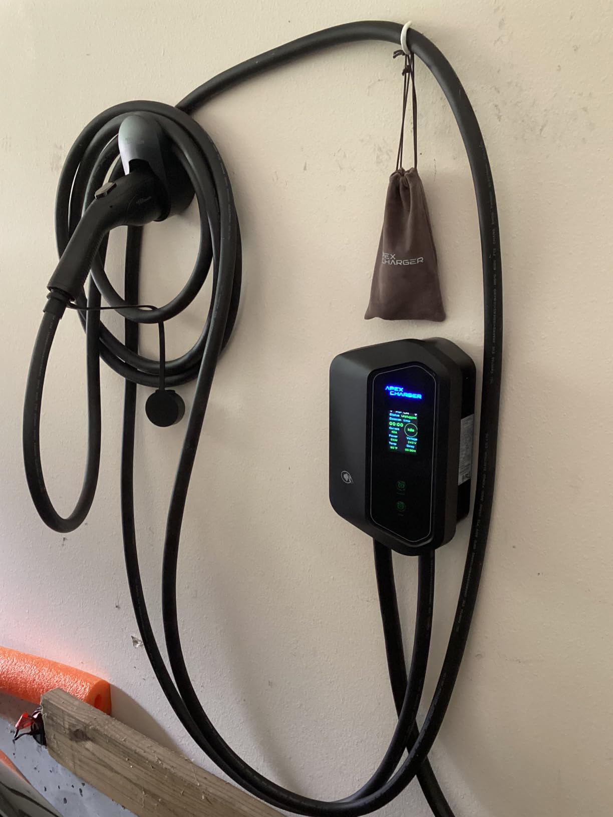 MACH 1: Fast 48 Amp Level 2 EV Charger, Wall-Mount Electric Vehicle Charging Station, 200-240V Hardwire or NEMA 14-50, J1772 Car Connector & Tesla NACS, Indoor/Outdoor, 30ft Cable EVSE Adapter customer photo 1