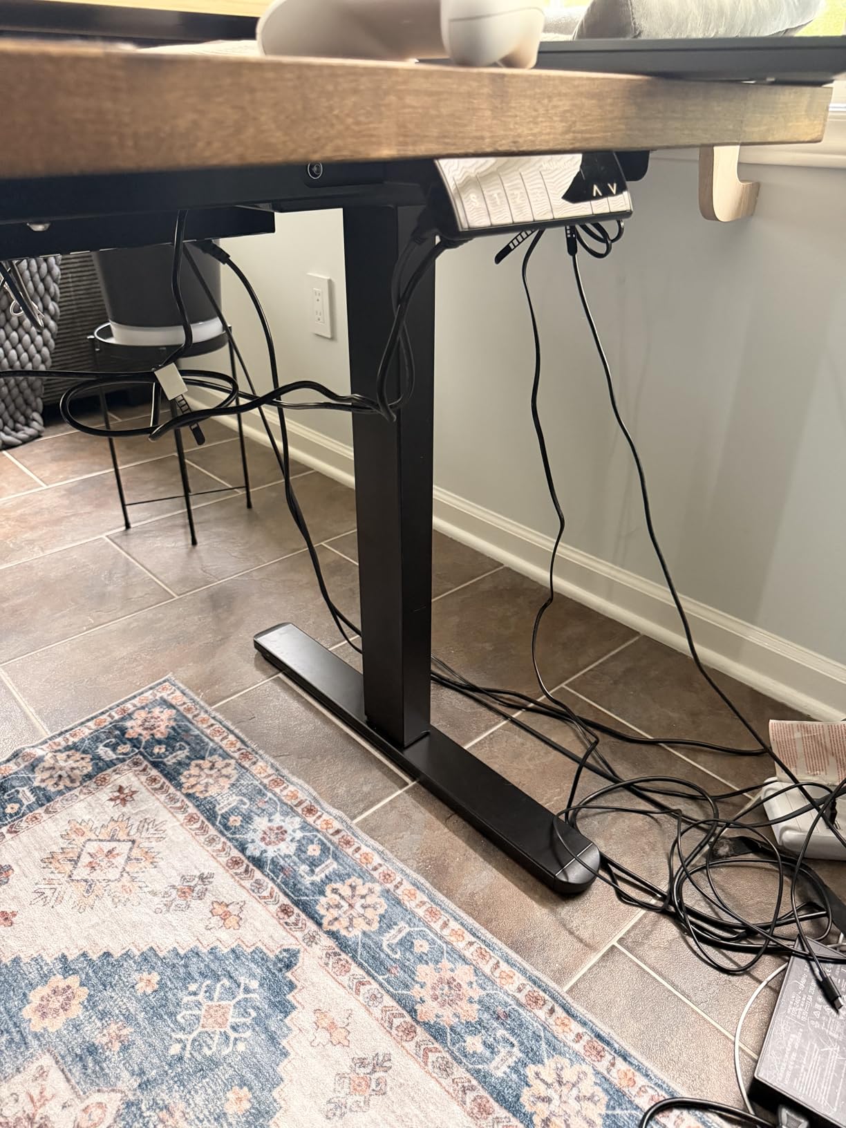 HUANUO Electric Standing Desks Frame with 265 lbs Dual Motor, Thick T-Shaped Desk Legs Made of Automotive Grade Steel, for Max 90