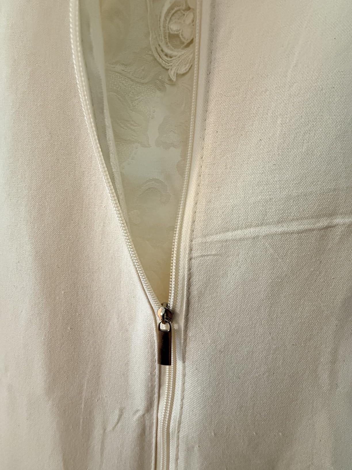100% cotton canvas garment bags for closet storage and travel suit bags for clothes, coats, jackets, shirts, dresses suit garment cover for hanging clothes storage (24''x40'') customer photo 1