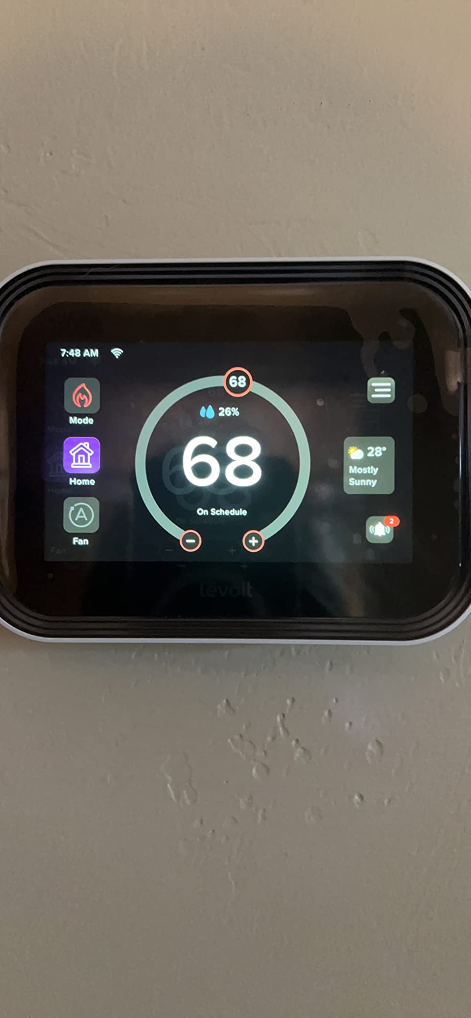 LEVOIT Smart Thermostat for Home, WiFi Programmable Digital Thermostat, Works with Alexa and Smart Sensor, Energy Saving, Large Touch Screen, C-Wire Adapter Included, DIY Install, Aura 400S, White customer photo 2