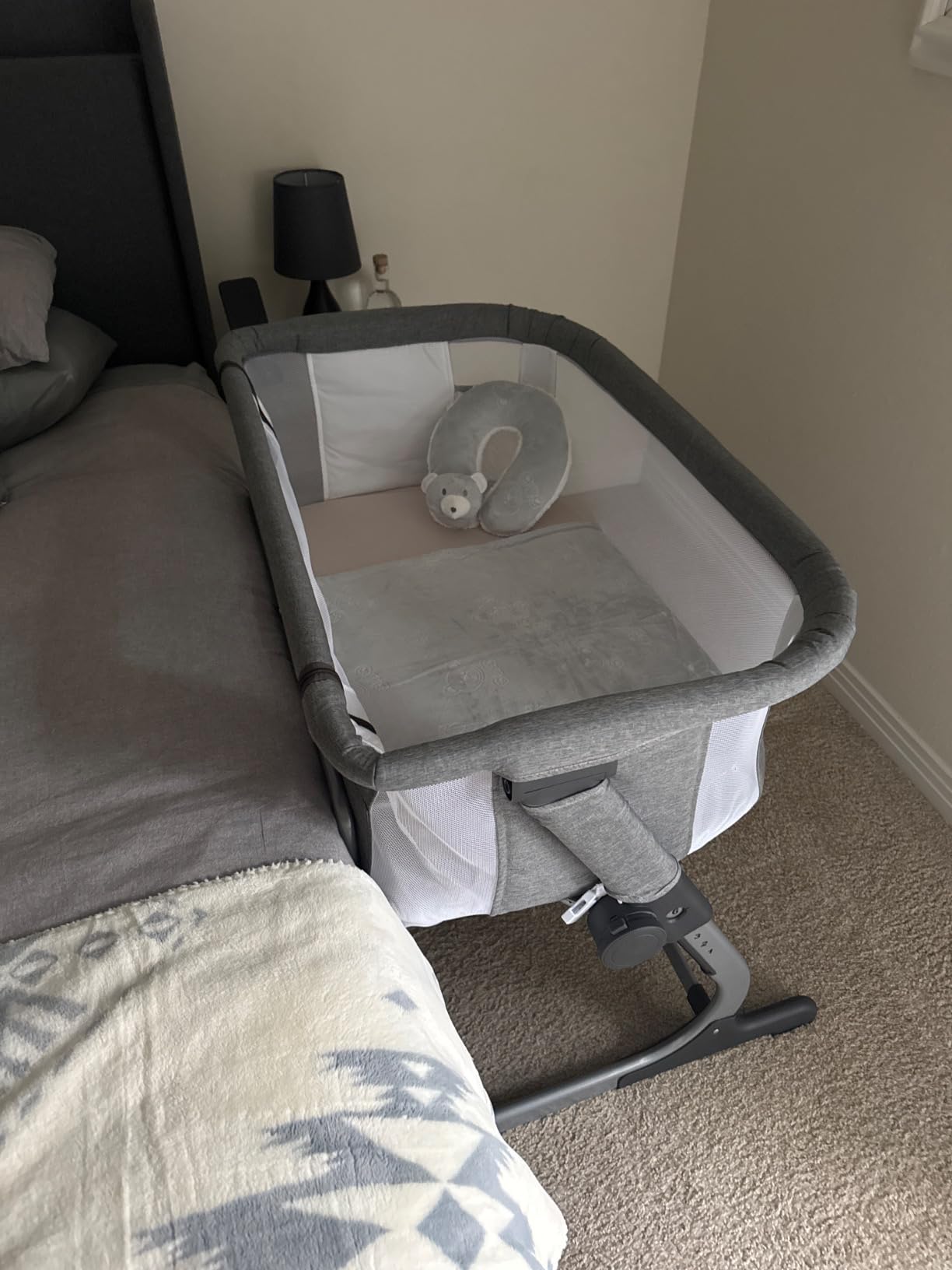 Baby Delight Beside Me Dreamer Bassinet | Bedside Sleeper & Baby Bassinet | 6-Position Height Adjustment | 100% GOTS Certified Organic Cotton Fabric | Organic Sage customer photo 1