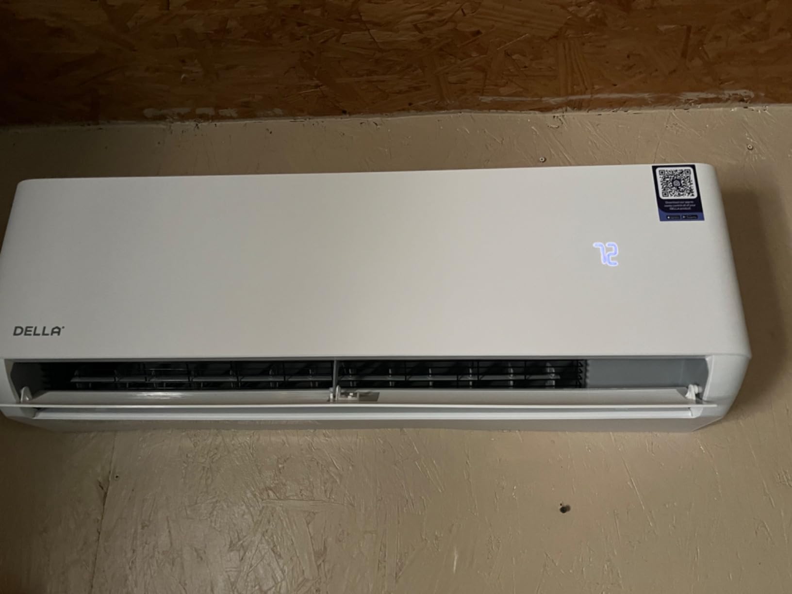 DELLA Hyper Heat Lower as -13F, 12,000 BTU WiFi Mini Split, Energy Star 230V 24 SEER2, Cools Up to 550 Sq. Ft, Work with Alexa, Inverter AC with 1 Ton Pre-Charged Heat Pump & 16.4ft Installation Kits customer photo 2