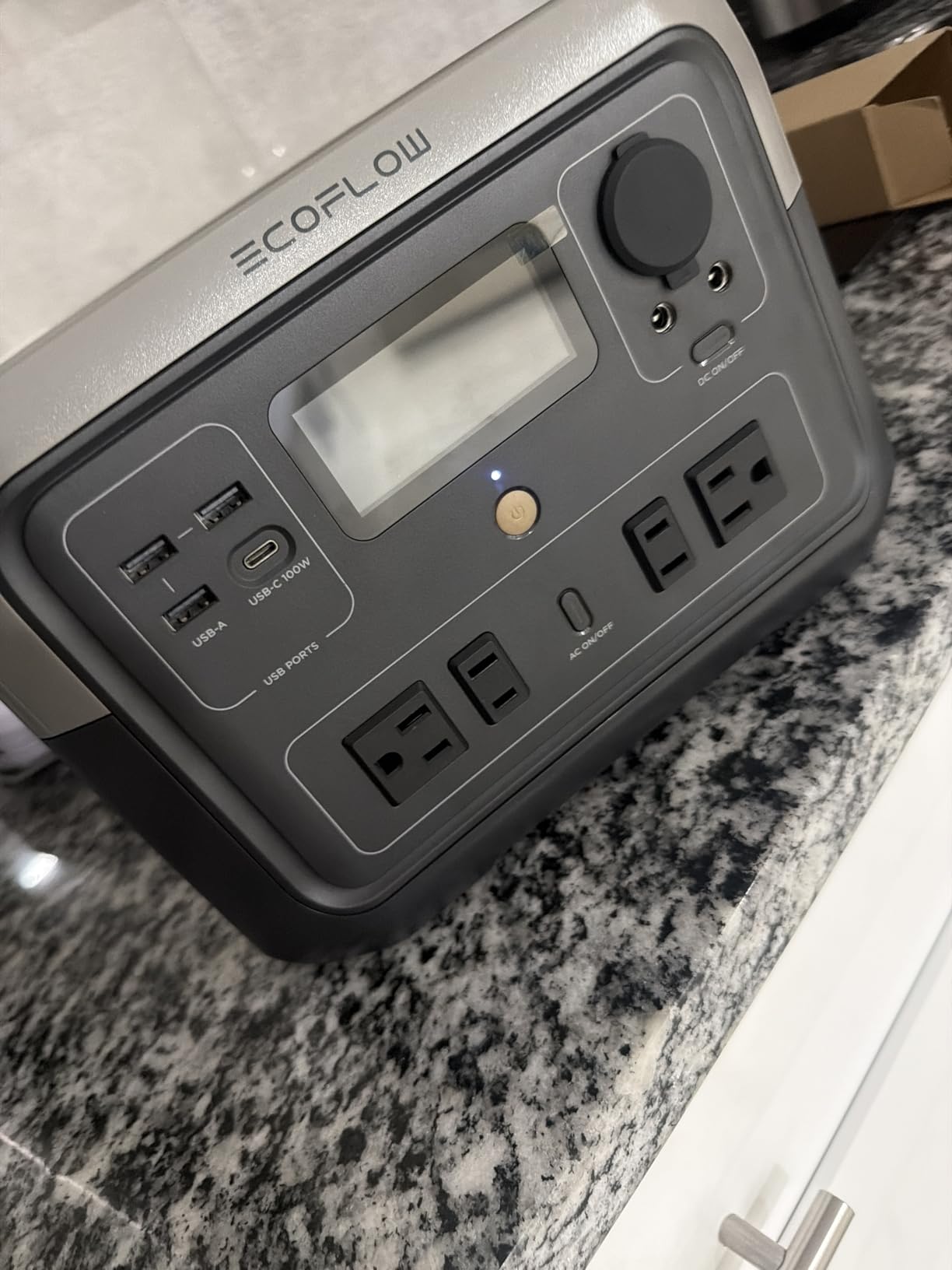 EF ECOFLOW Portable Power Station River 2 Max 500, 499Wh LiFePO4 Battery/ 1 Hour Fast Charging, Up to 1000W Output Solar Generator (Solar Panel Optional) for Outdoor Camping/RVs/Home Use customer photo 2