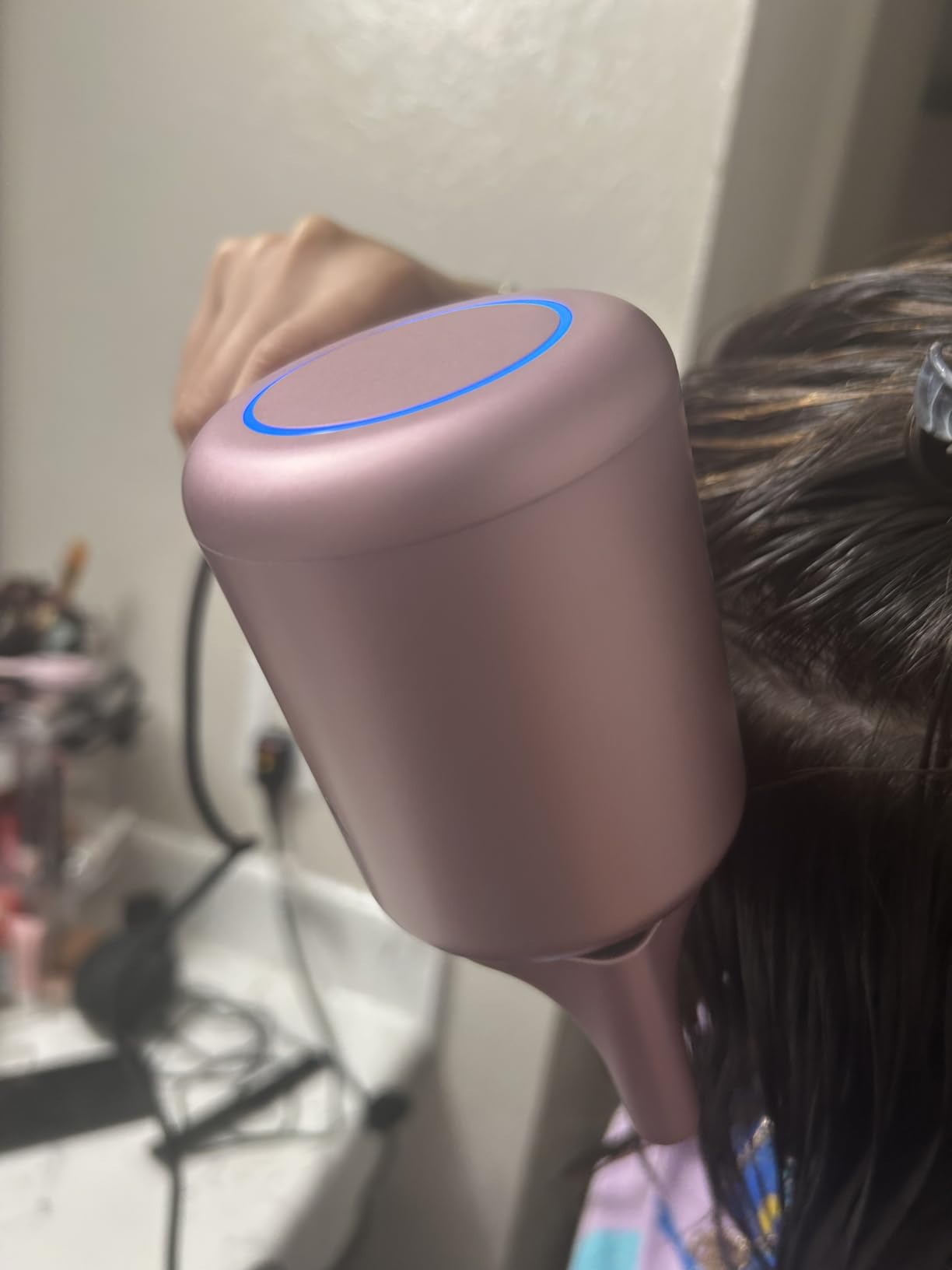 Hair Dryer, High-Speed Ionic Low Noise Blow Dryer with Brushless Motor for Fast Drying, Thermo-Control Quiet Compact Hair Blow Dryer with Magnetic Diffuser for Curly Hair for Home Travel Salon customer photo 2
