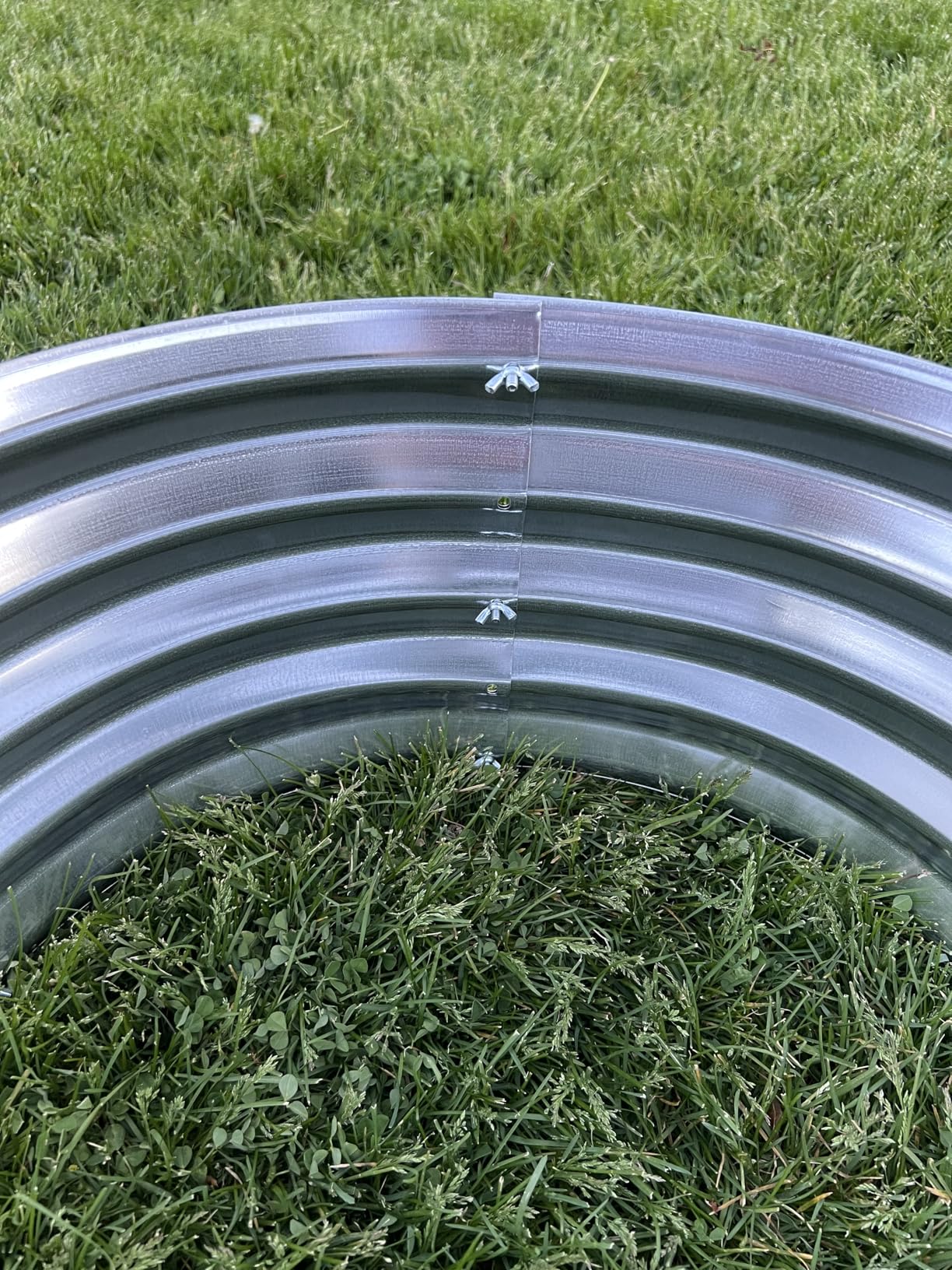 Utopia Home Galvanized Raised Garden Bed Kit 2x2x1 Ft, Planter Box Round Raised Garden Beds Outdoor, Easy Assembly Metal Raised Bed for Gardening Vegetables, Fruits, Flowers, Pack of 1, Silver customer photo 2
