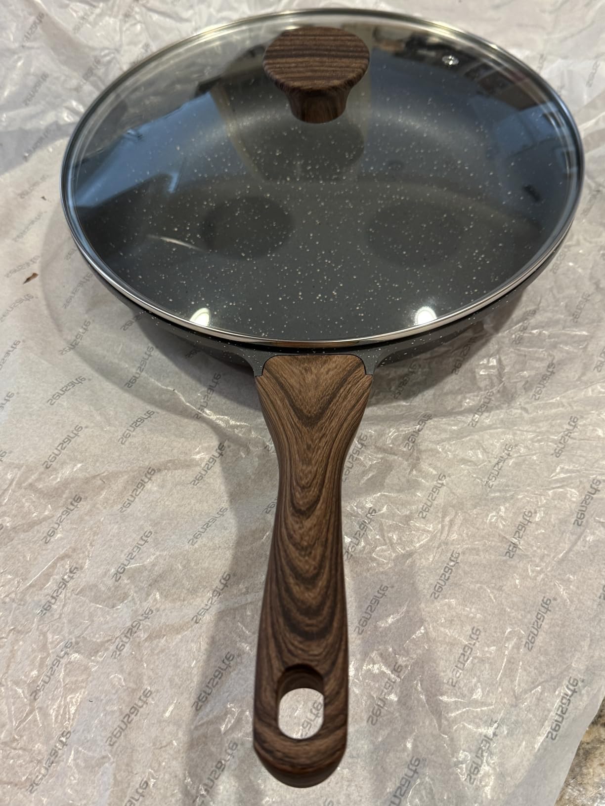 SENSARTE Nonstick Ceramic Frying Pan with Lid 8/9.5/10/11/12.5 Inch Omelet Pan Skillet, Free of Intentionally Added PFAS/PTFE Non-toxic Chef's Pan Induction Compatible Pan, Heat Resistant Handle customer photo 2