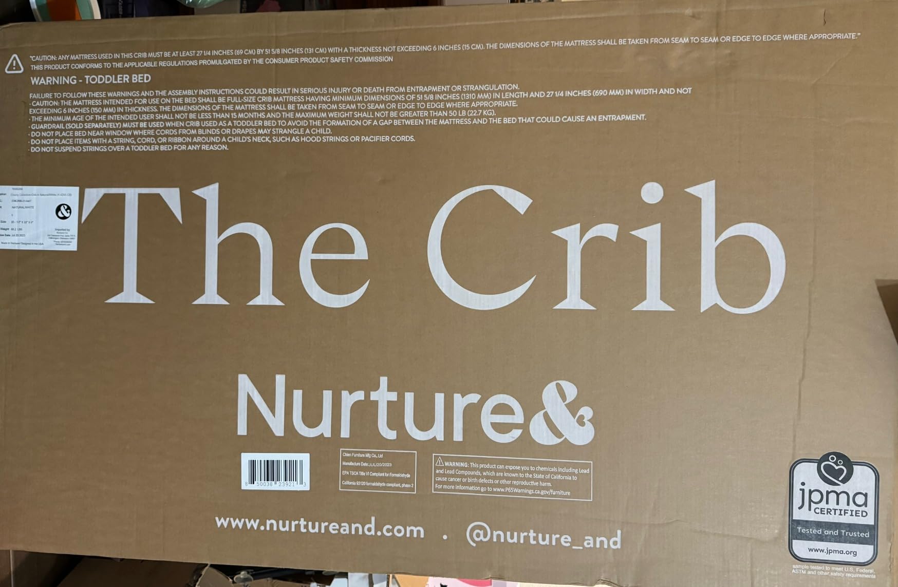 Nurture& The Crib - Baby, Toddler Convertible Crib customer photo 1