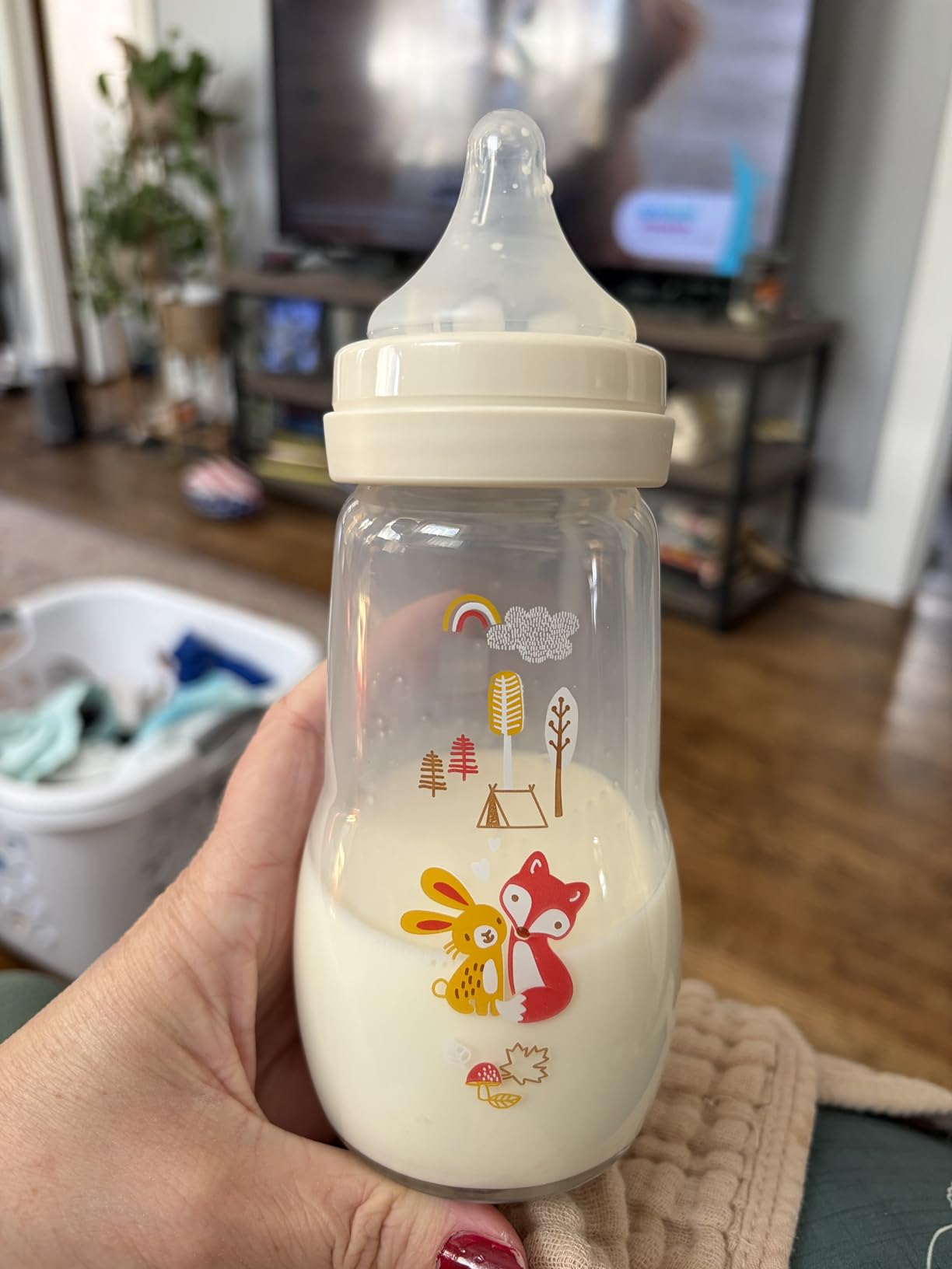 MAM 6oz Feel Good Pure Glass Anti-Colic Wide Neck Baby Bottle, Slow Flow Skin Soft Silicone Nipple, Easy to Clean, BPA Free, 0+ Mths, Easy Switch Between Breast & Bottle, Made in Europe, 3 Pk, Unisex customer photo 1