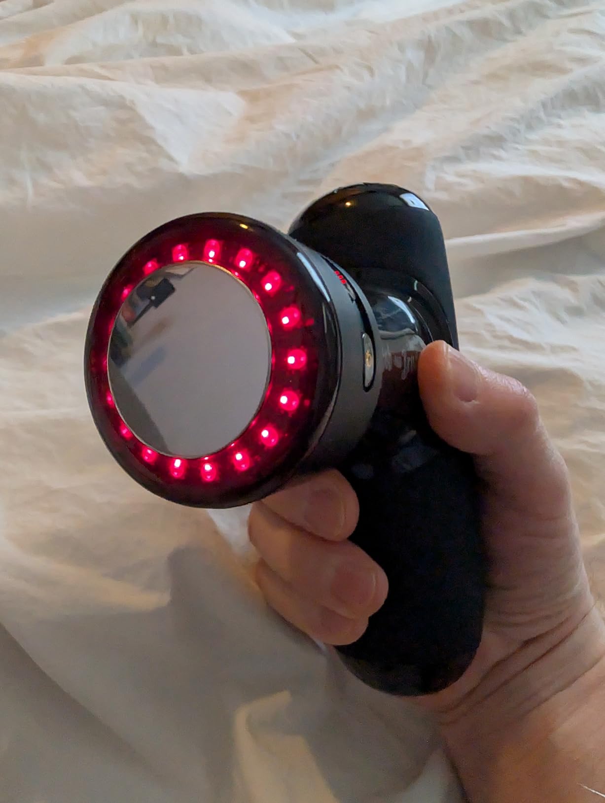 BOB AND BRAD Q2 Pro Mini Massage Gun with Heat and Cold, Pocket-Sized Deep Tissue Massager, HSA Portable Percussion Muscle Massager Gun customer photo 1