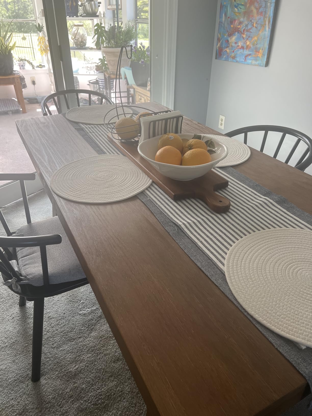 Plank+Beam Classic 72 Inch Dining Table, Rectangular, Pecan Wirebrush | Non-Toxic Finishes, Versatile Design, Farmhouse Design, Elegant Details, Easy Assembly, Quick Setup, Solid Wood customer photo 1