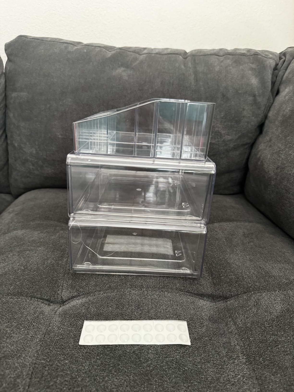 Vtopmart 3 Tier Clear Makeup Organizer with Drawer, Cosmetic Storage for Dresser Countertop and Bathroom Vanity, Beauty Holder for Lipstick Brush Skincare customer photo 2