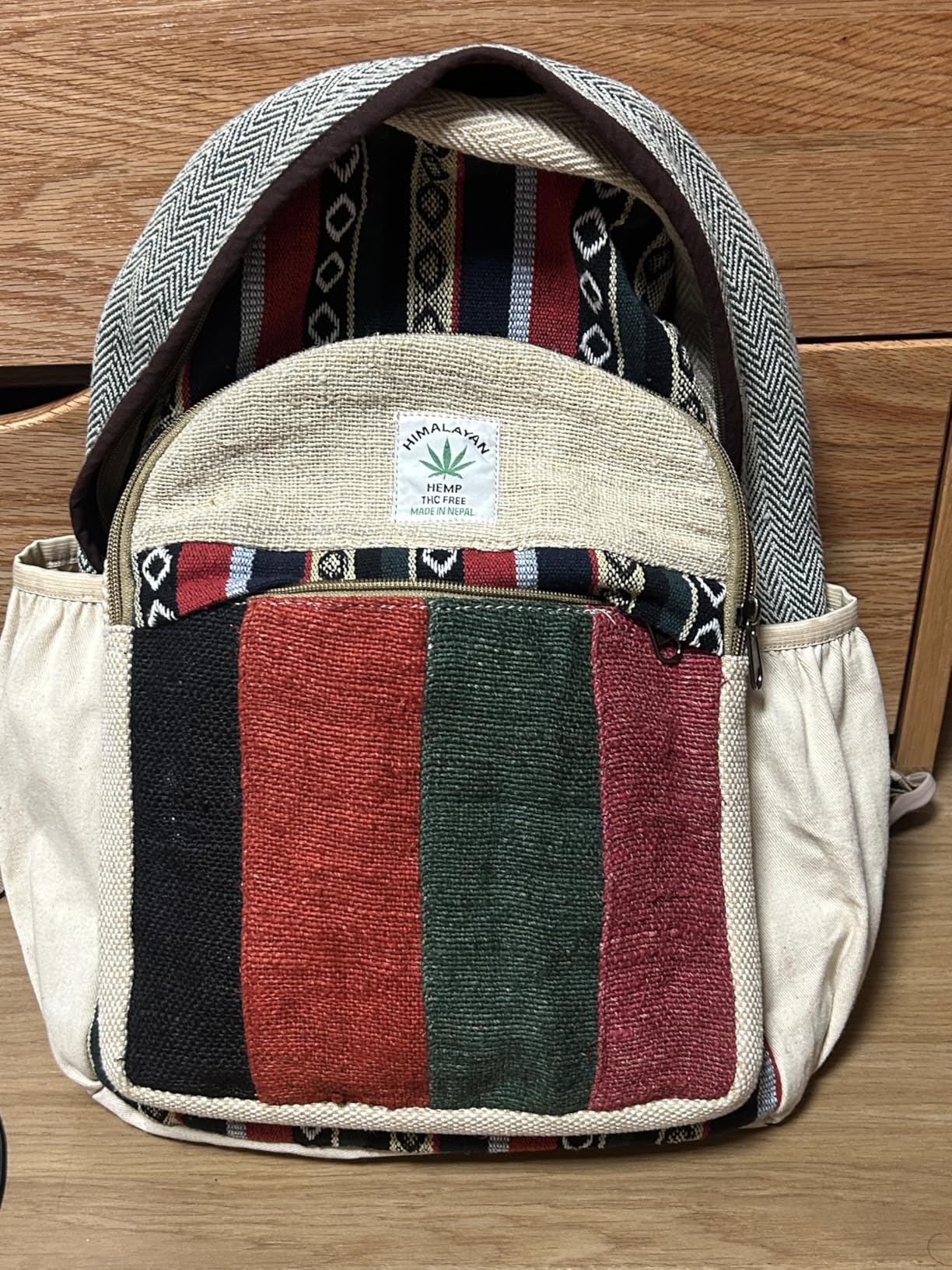 Anitya Hemp Backpack, Multi-Functional Pockets, Eco-Friendly, Unisex, Hiking Daypack, Durable Rucksack (AHLB03) customer photo 1