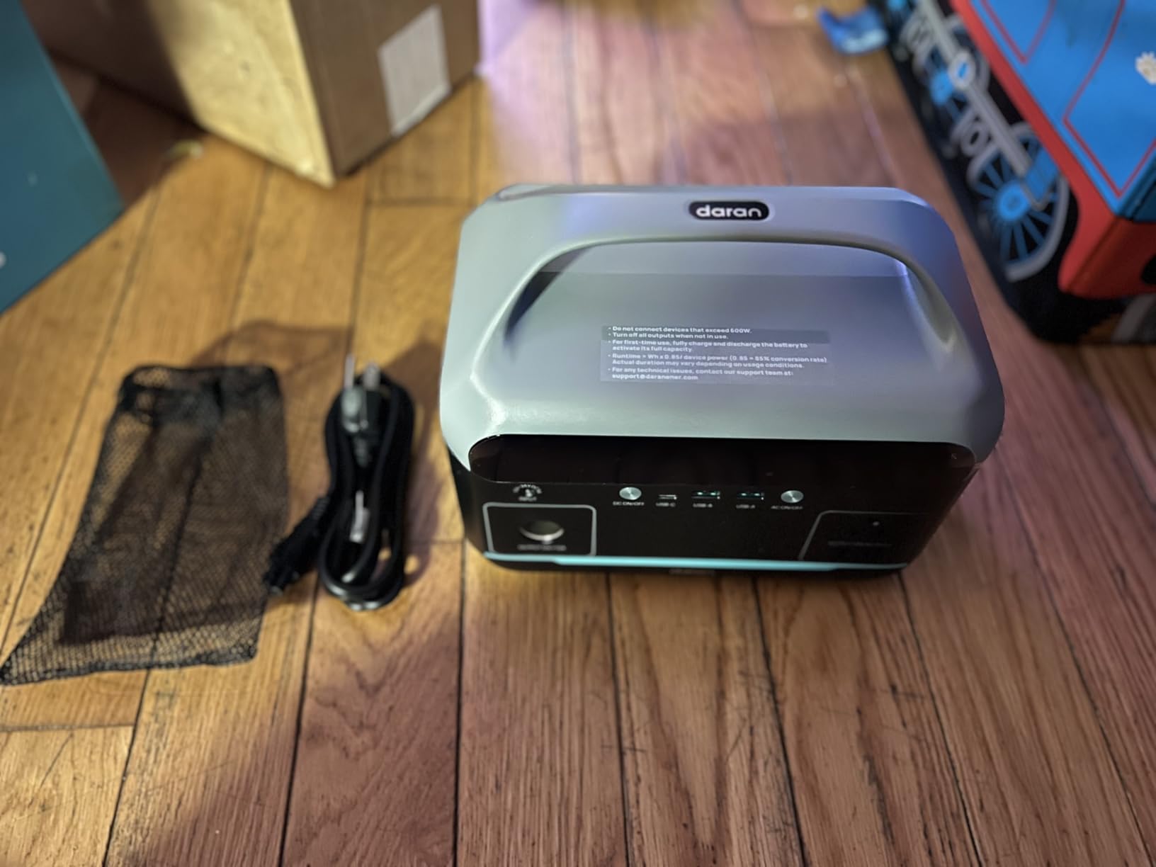 DARAN Portable Power Station 600W (1200W Peak), 288Wh Solar Generator LiFePO4 Battery with AC DC Outlets, 2hrs Fast Charging, 7-Port Design for Emergency, Hurricane customer photo 2