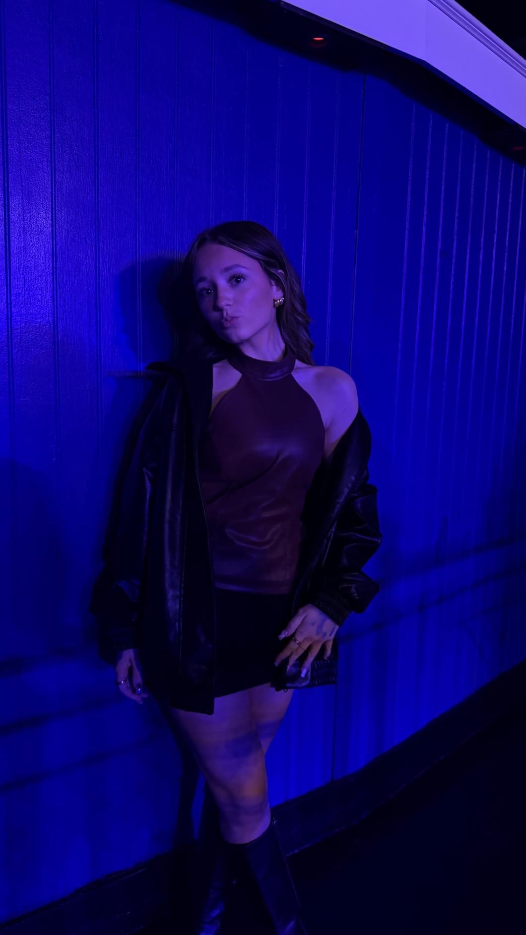 Leather Jacket Women Faux Oversized Motorcycle Bomber Coats 2025 Fall Fashion Outfits Winter Clothes customer photo 1