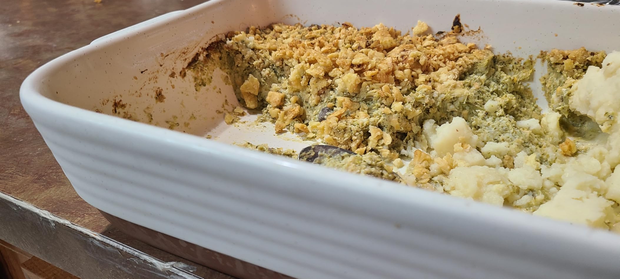 MALACASA Casserole Dishes for Oven, Ceramic Baking Dishes Set of 3, Baking Pan Casserole Dish Set, Rectangular Lasagna Pan Deep with Handles for Baking, Khaki White (14.5''/13''/10.5''), Series TARA customer photo 2