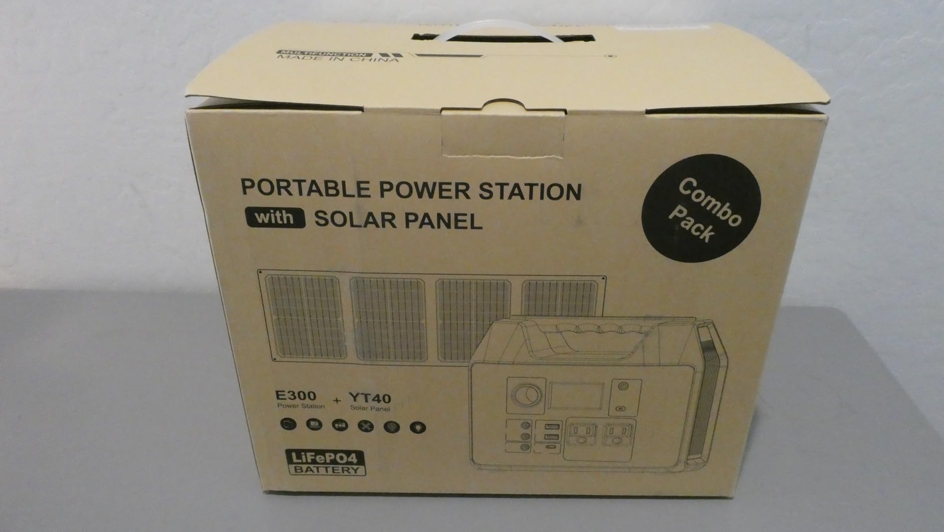 SinKeu Portable Power Station 80000mAh, 256Wh LiFePO4 Battery Backup, 300W AC Outlets, Solar Generator for Hurricane Emergency Outdoor Camping RVs Home customer photo 2