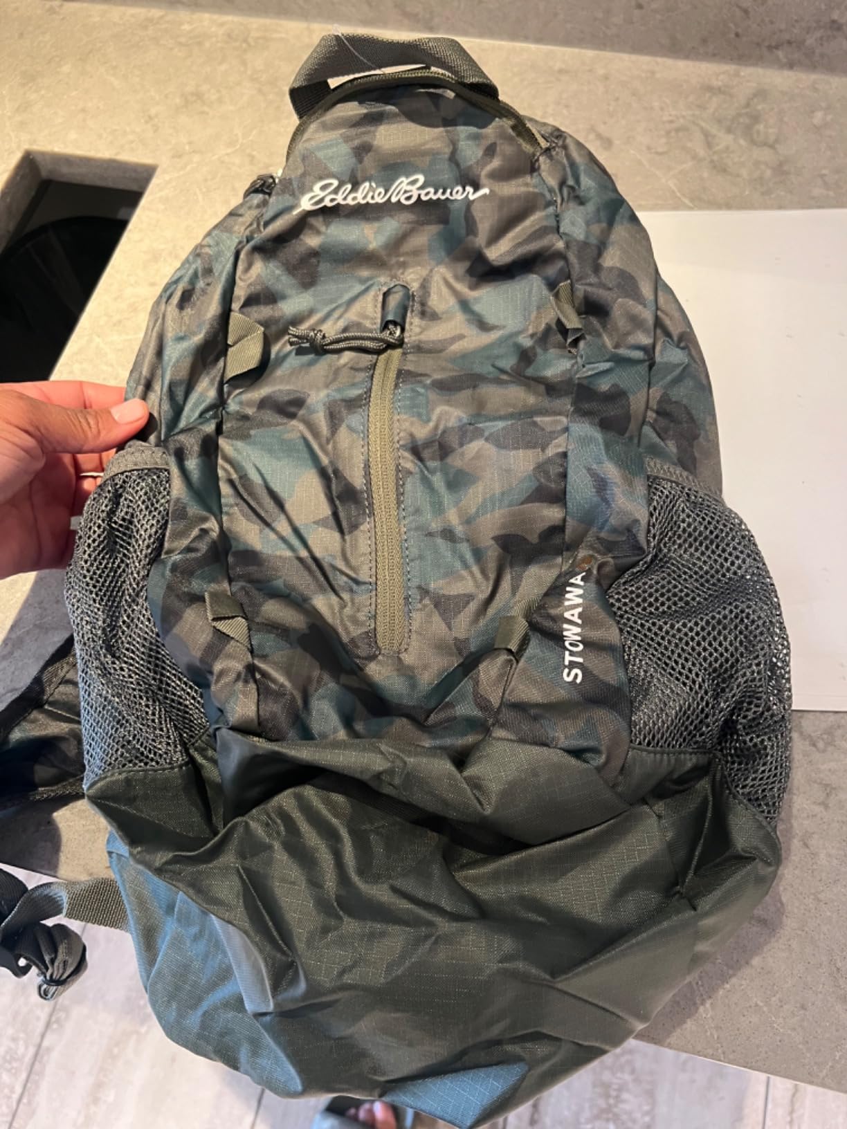 Eddie Bauer Stowaway Packable Backpack | Travel | Outdoor | Lightweight | Foldable | Durable | Ripstop Polyester | 20L - Spruce Green customer photo 2