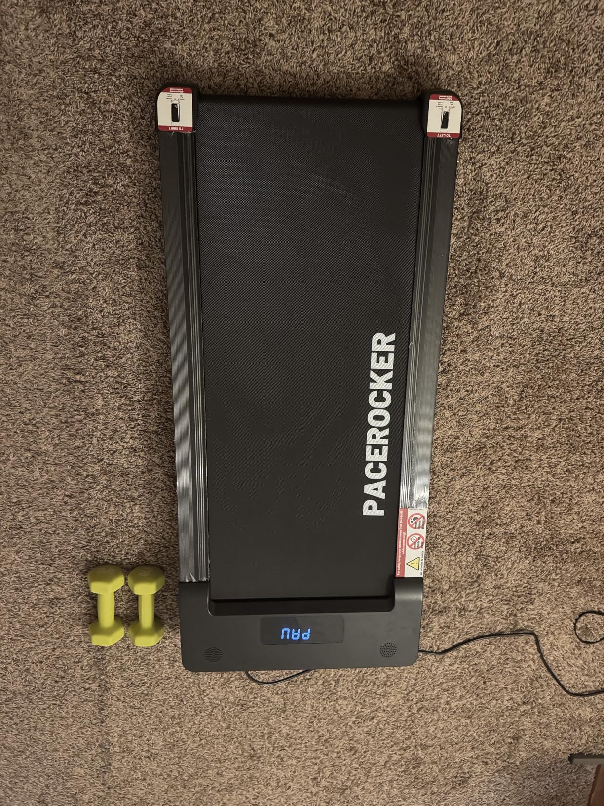 PACEROCKER Walking Pad Treadmill with 12% 9-Level Auto Incline, 450 lbs Capacity Bluetooth Speaker Under Desk Treadmills for Home Hiking, 5 MPH customer photo 2