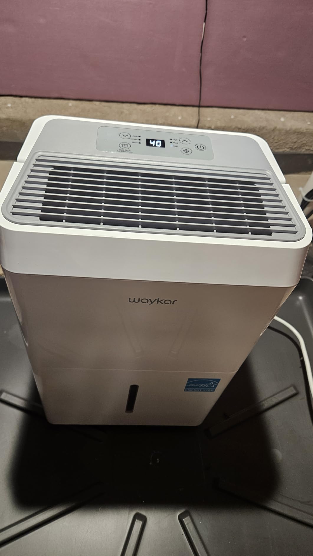 Waykar 6000 Sq.Ft Energy Star Dehumidifier for Basement & Home, 120 Pint/Day with Drain Hose & Tank, Ultra Quiet (40 dB), Smart Auto Comfort Mode customer photo 2