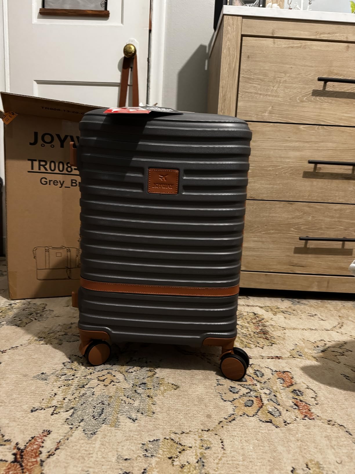 Luggage Set 7 Piece Suitcase Sets with Spinner Wheel, Hardside Expandable Travel Laggage with TSA Lock(18/20/24/28 Green) customer photo 1