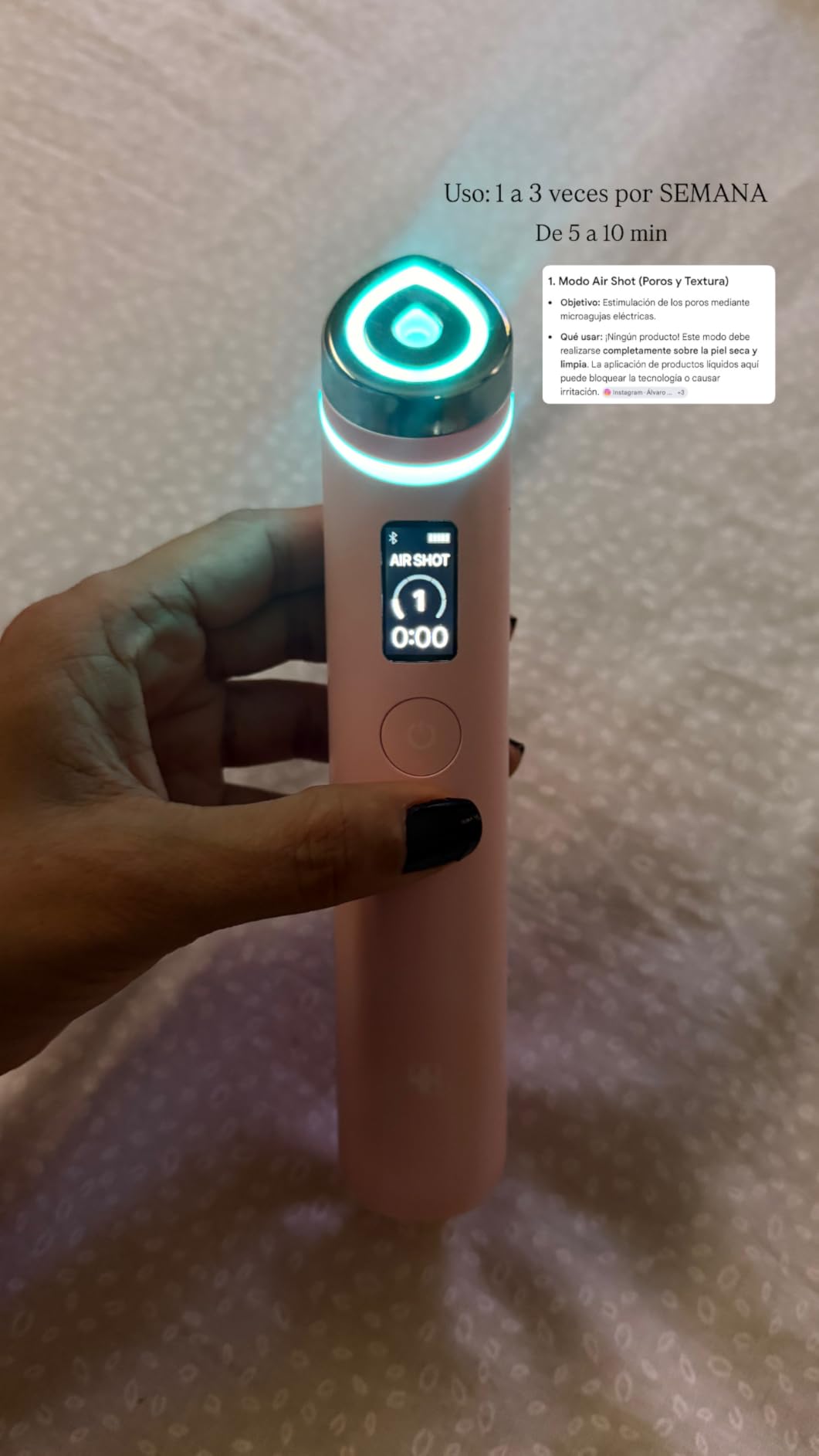 medicube Booster Pro | 6-in-1 Real Glass Glow Beauty Massager | for Clear, Radiant, Firmer-Looking Skin | Korean Skin Care | Pink customer photo 2