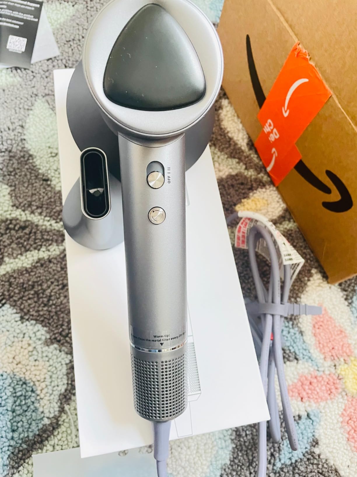 Hair Dryer, 160000 RPM Portable Professional Ionic Hair Dryer with 500 Million Negative Ions, Fast-Drying, Low Noise with Diffuser & Nozzle, Lightweight for Home and Travel customer photo 2