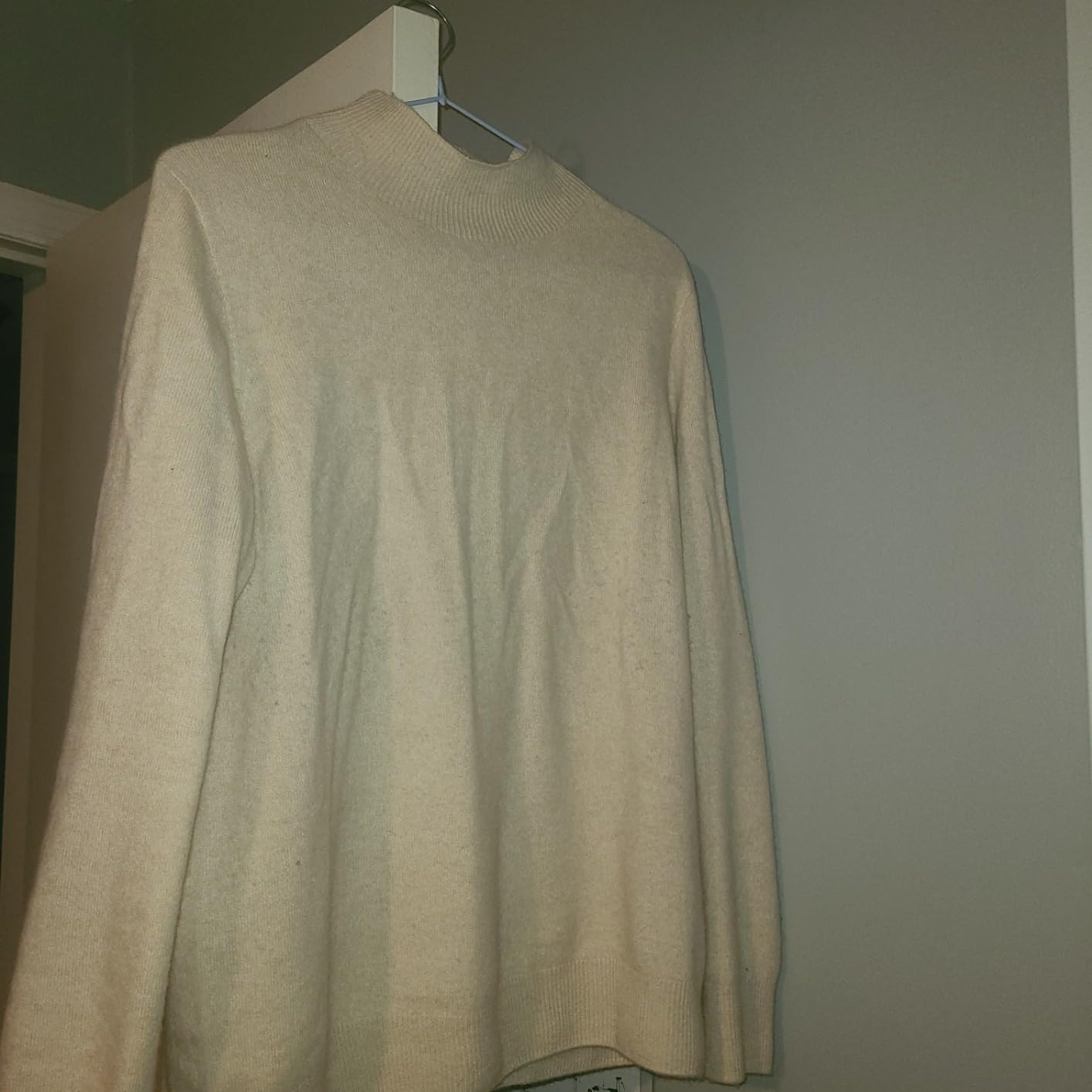 Women's 100% Pure Cashmere Sweater Mock Neck Long Sleeve Warm Leisure 2025 Fall Winter Knit Pullover customer photo 2