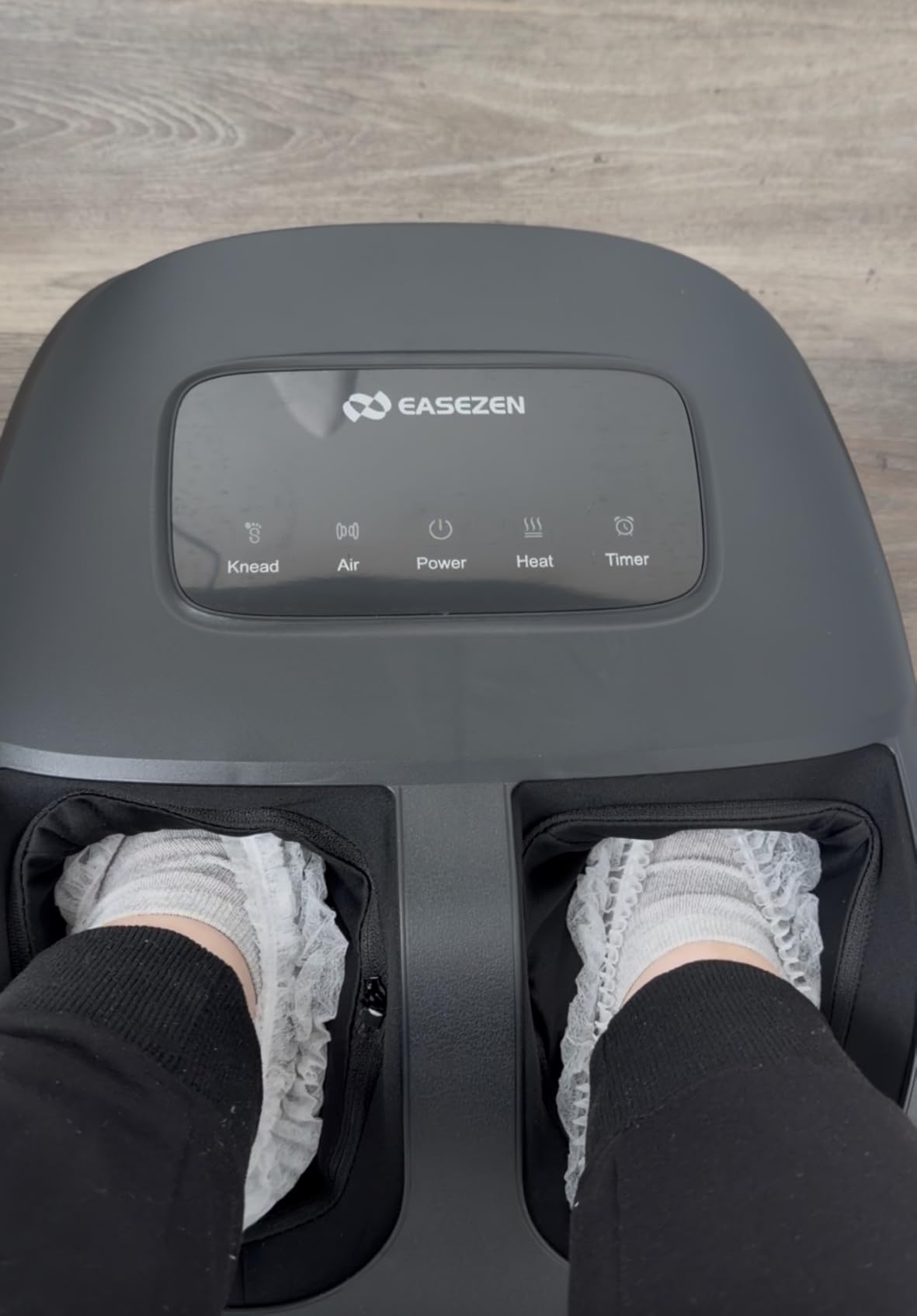 EaseZen Foot Massager Machine with Heat, Shiatsu Foot Massager with Remote, 2026 Upgraded Deep Kneading, for Plantar Fasciitis, Neuropathy, Birthday Gifts for Women Mom Men Dad, Up to Foot Size 14 customer photo 2
