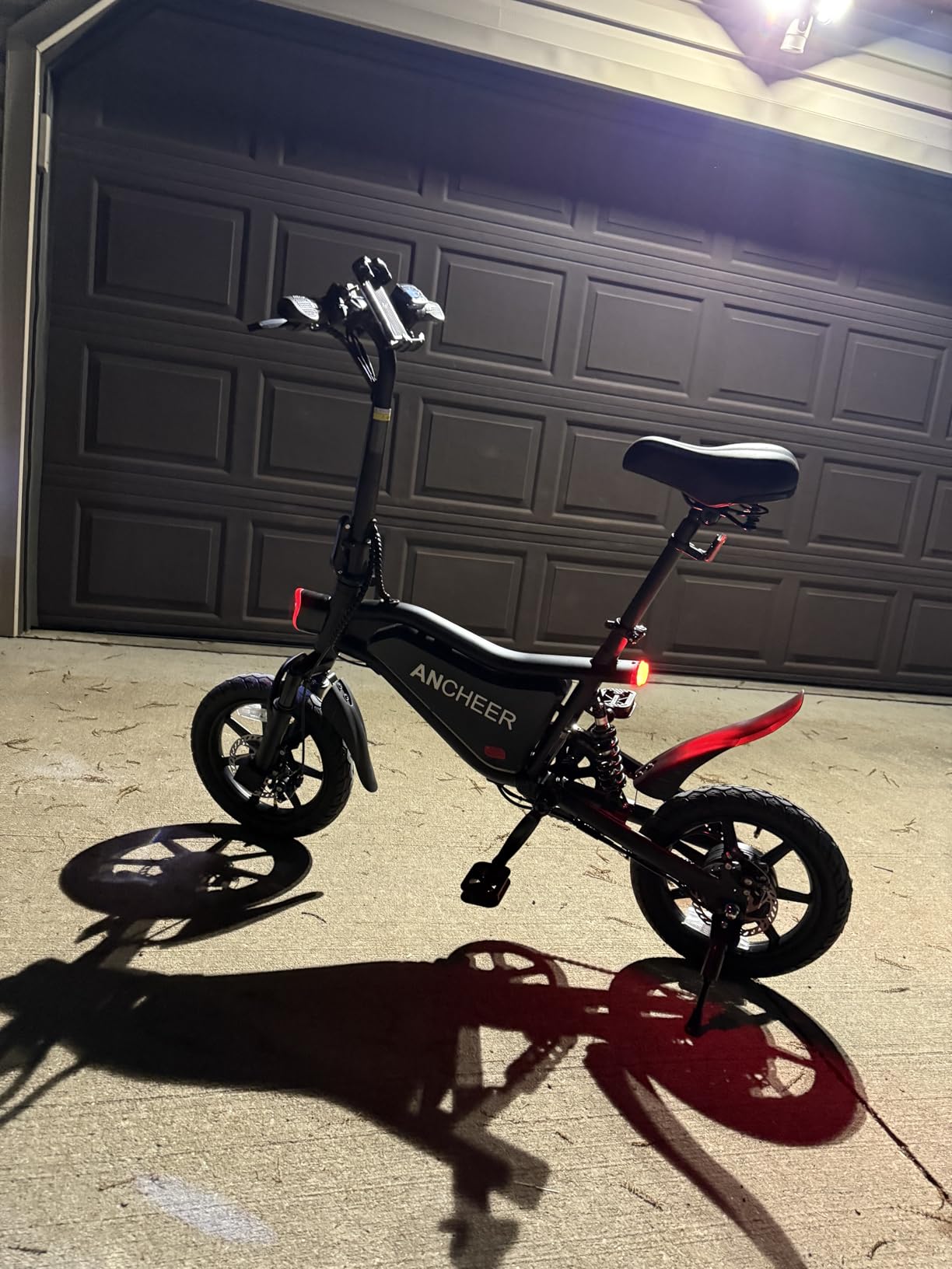 ANCHEER Folding Electric Bike for Adults, 374Wh Ebike, 20MPH, 14