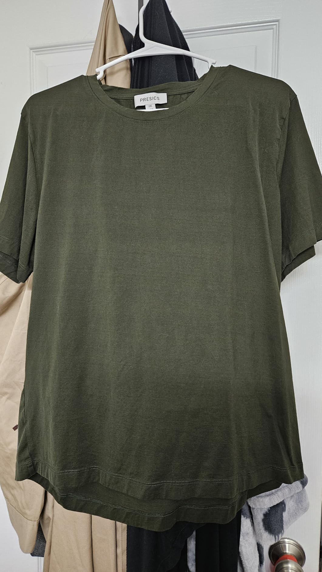 Women's Supima Mercerised Cotton V-Neck T-Shirt - USA-Grown Cotton, Luxury Finish, Short Sleeve, Flattering Fit customer photo 2