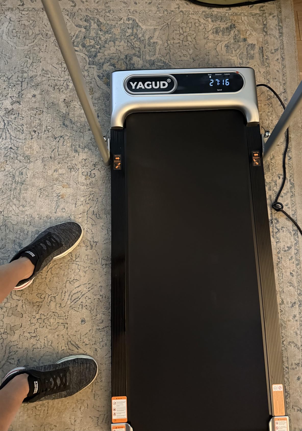 Yagud Walking Pad, Portable Under Desk Treadmill with Remote Control and LED Display, Walking Jogging Running Machine customer photo 1