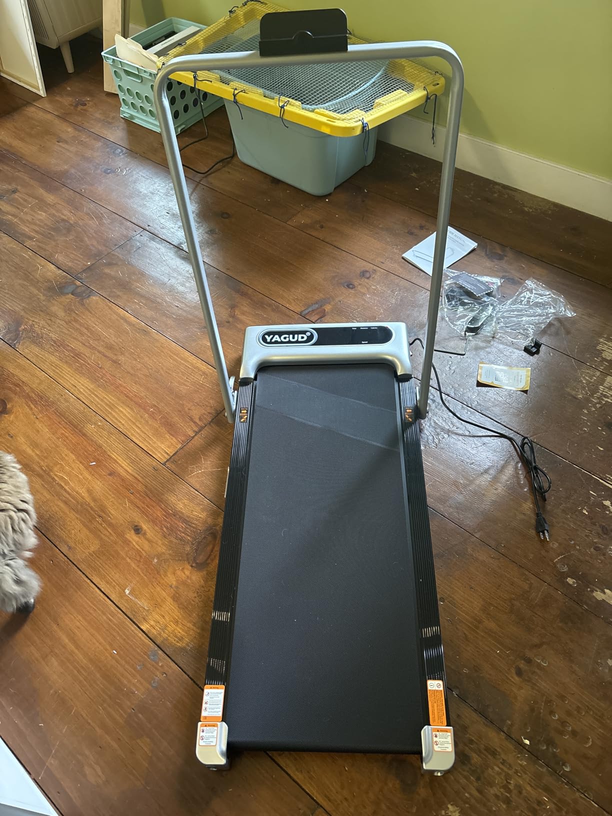Yagud Walking Pad, Portable Under Desk Treadmill with Remote Control and LED Display, Walking Jogging Running Machine customer photo 2