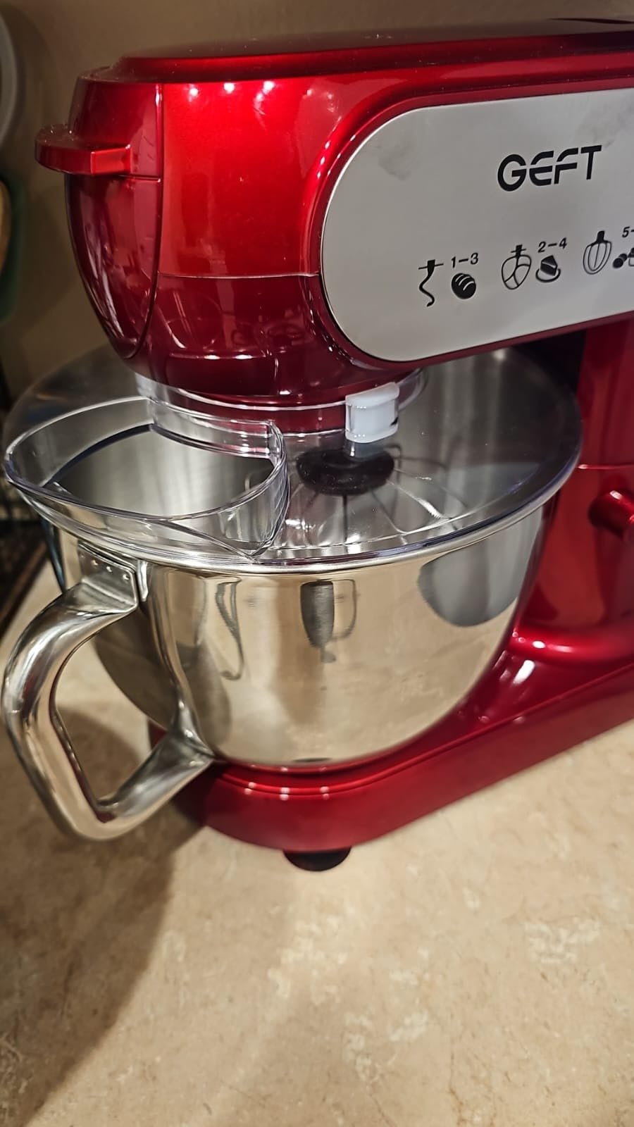 Stand Mixer, 3.5QT+6QT Two Bowls Kitchen Electric Mixer, 600W 6+P Speed Tilt-Head Food Mixer with Splash Guard, Black customer photo 2