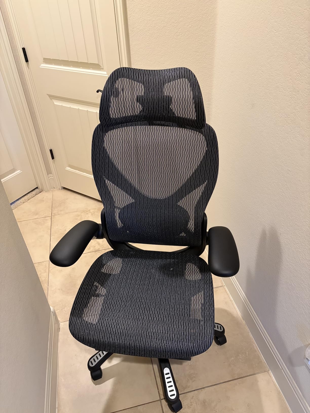 ELABEST X100 Ergonomic Mesh Office Chair with Footrest, Big and Tall Home Desk Chair with 5D Flip-Up Arms, Adjustable 3D Lumbar Support, Gaming & Executive Computer Chairs customer photo 2