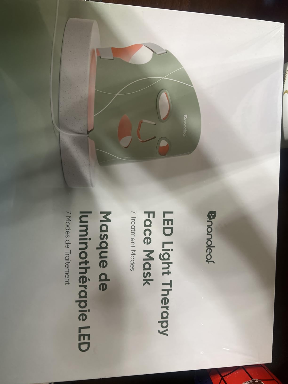 Nanoleaf FDA-Cleared LED Light Therapy Face Mask - Treats Acne, Rosacea, Hyperpigmentation & Facial Rhytids - Red, Blue & NIR Photobiomodulation Device - 432 LEDs, Rechargeable customer photo 1