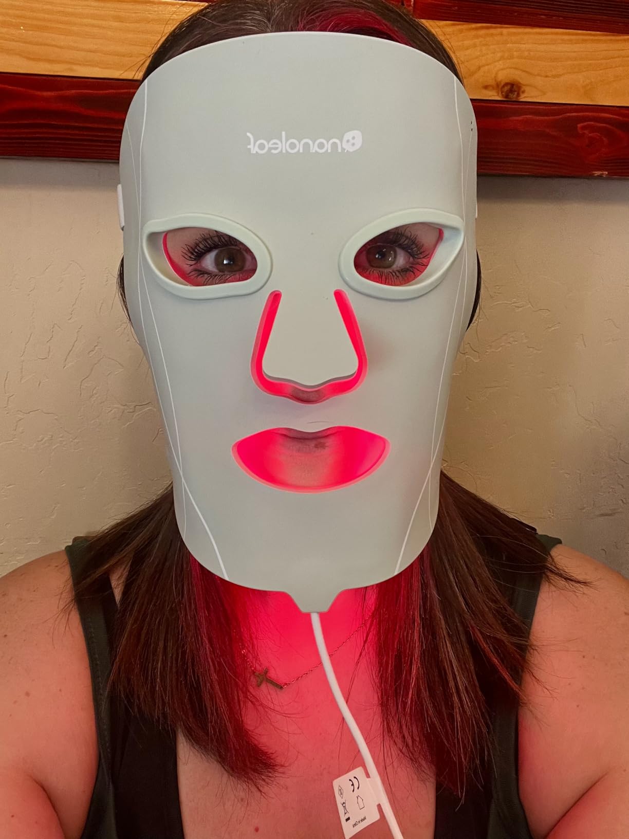 Nanoleaf FDA-Cleared LED Light Therapy Face Mask - Treats Acne, Rosacea, Hyperpigmentation & Facial Rhytids - Red, Blue & NIR Photobiomodulation Device - 432 LEDs, Rechargeable customer photo 2