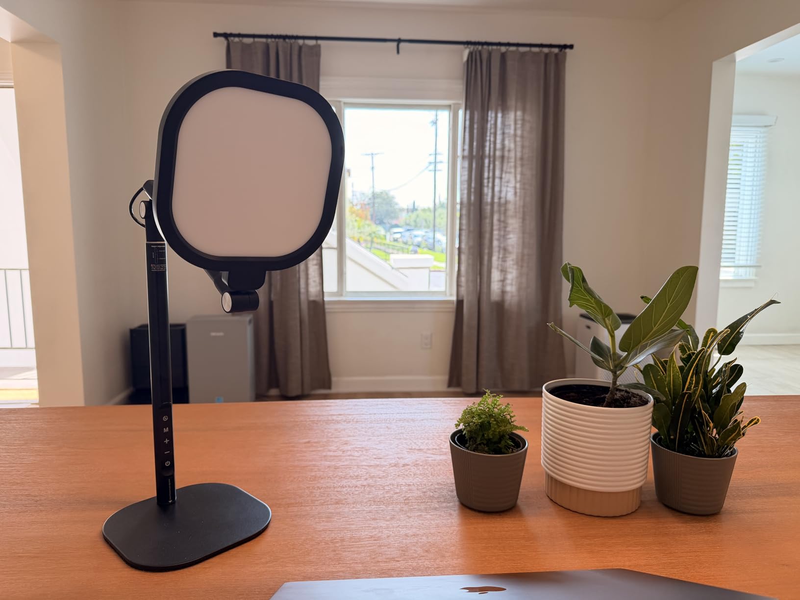LitONES Led Desk Lamps for Home Office with Base, Tall Desk Lamp with 50 Light Modes and Memory Timer Func Computer Light, Flexible Adjustable Table Lamps for Video Conference, Architect customer photo 2