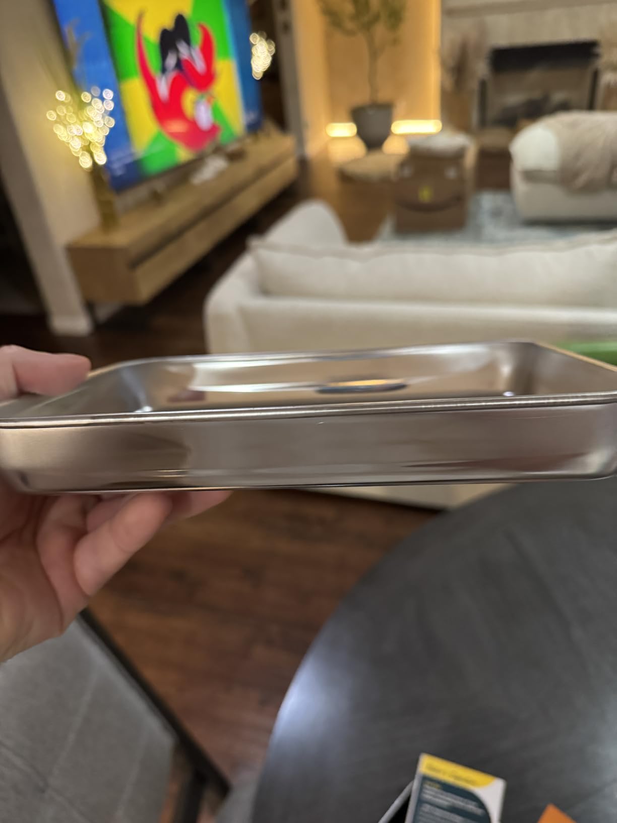 Baker's Signature Stainless Steel Cookie Sheet Pan, Stainless Steel Baking Sheet Set of 3, Mirror Finish, Non-Stick, Rust Resistant, BPA Free, Dishwasher Safe, 9/12/16 Inch customer photo 2